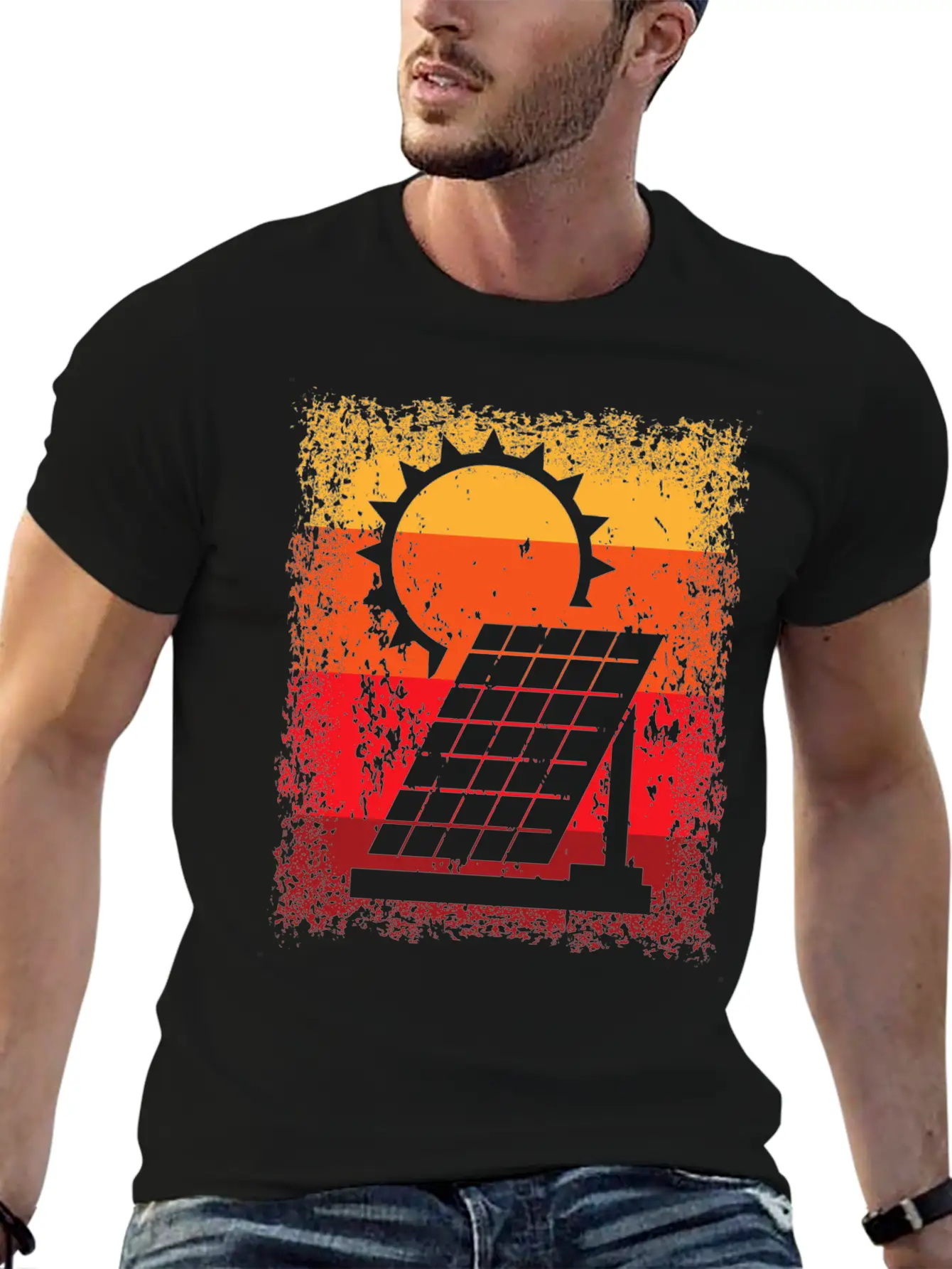 Renewable Energy Solar Power Energy Photovoltaic Relaxed Everyday Tee – Lightweight And Durable Cotton