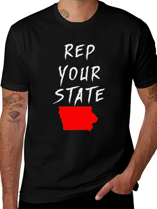 REP YOUR STATE IOWA Essential Cotton Tee For Daily Outfits – Unisex Style
