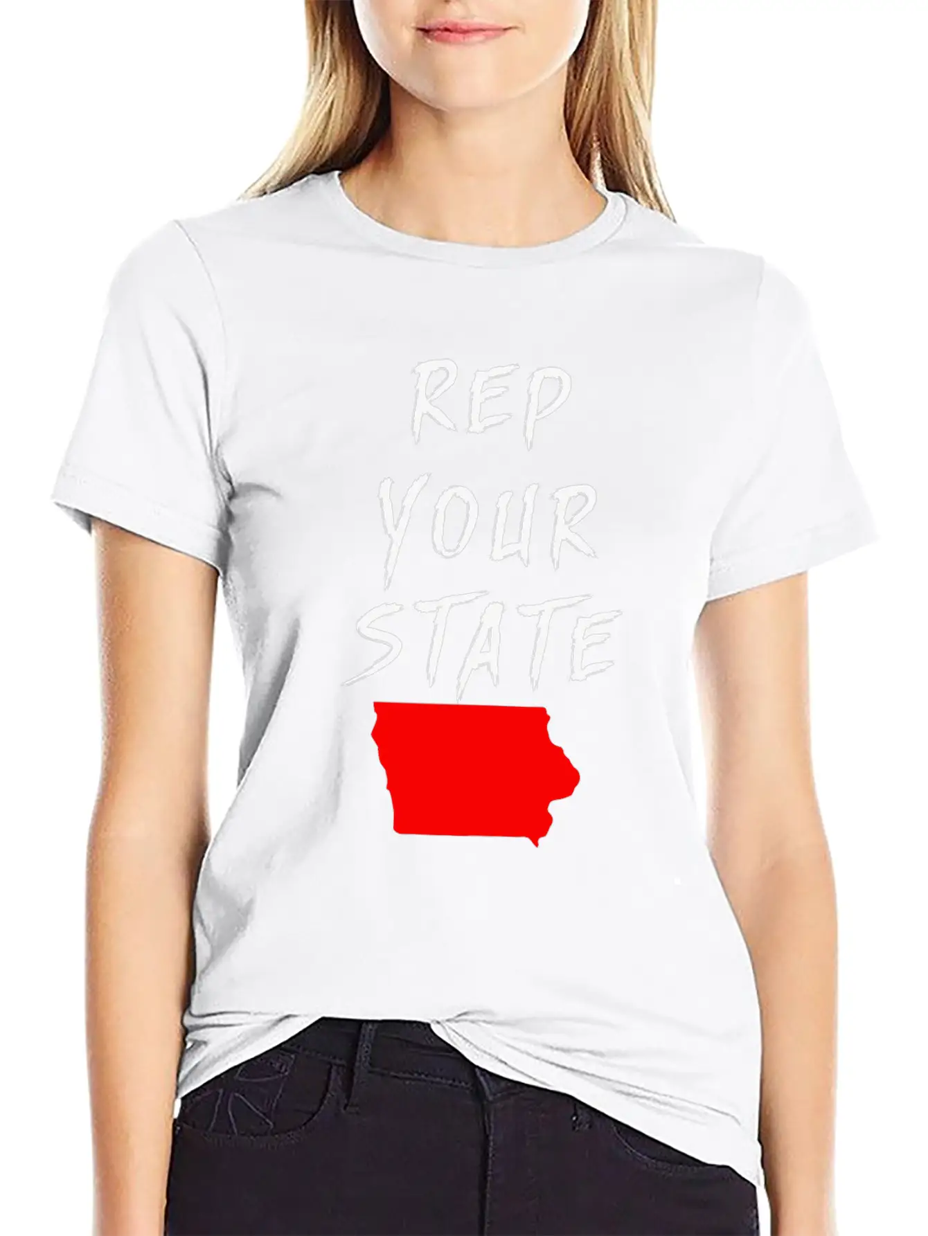REP YOUR STATE IOWA Essential Cotton Tee For Daily Outfits – Unisex Style