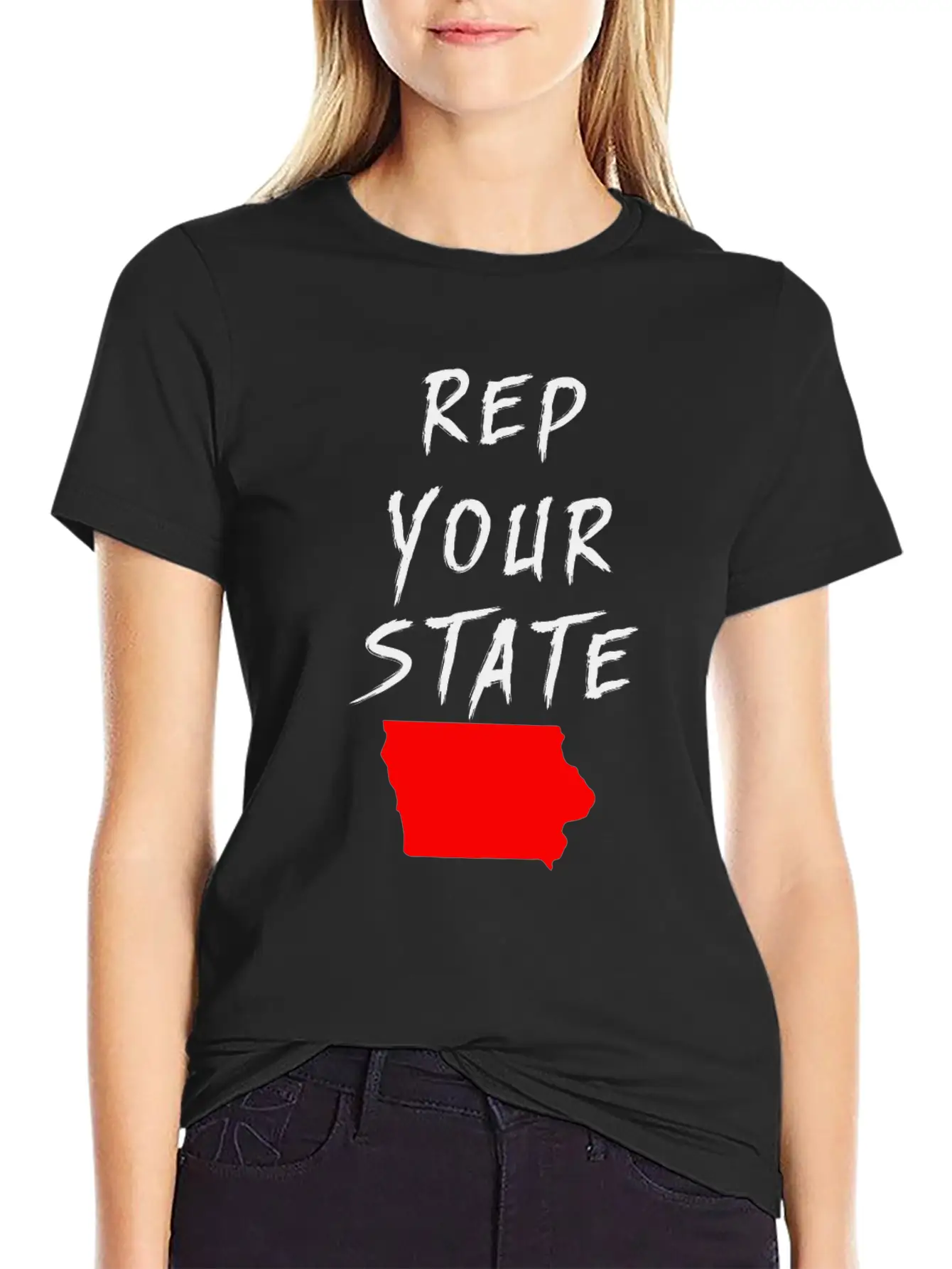 REP YOUR STATE IOWA Essential Cotton Tee For Daily Outfits – Unisex Style