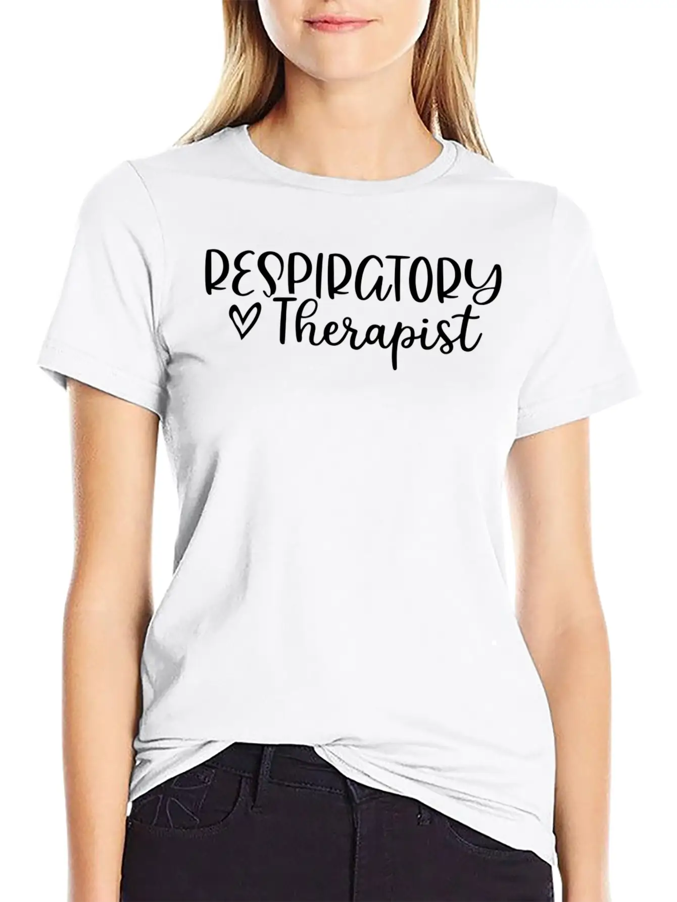 Reratory Therapist With Heart Unisex Casual T-Shirt – Clean Design For Daily Comfort