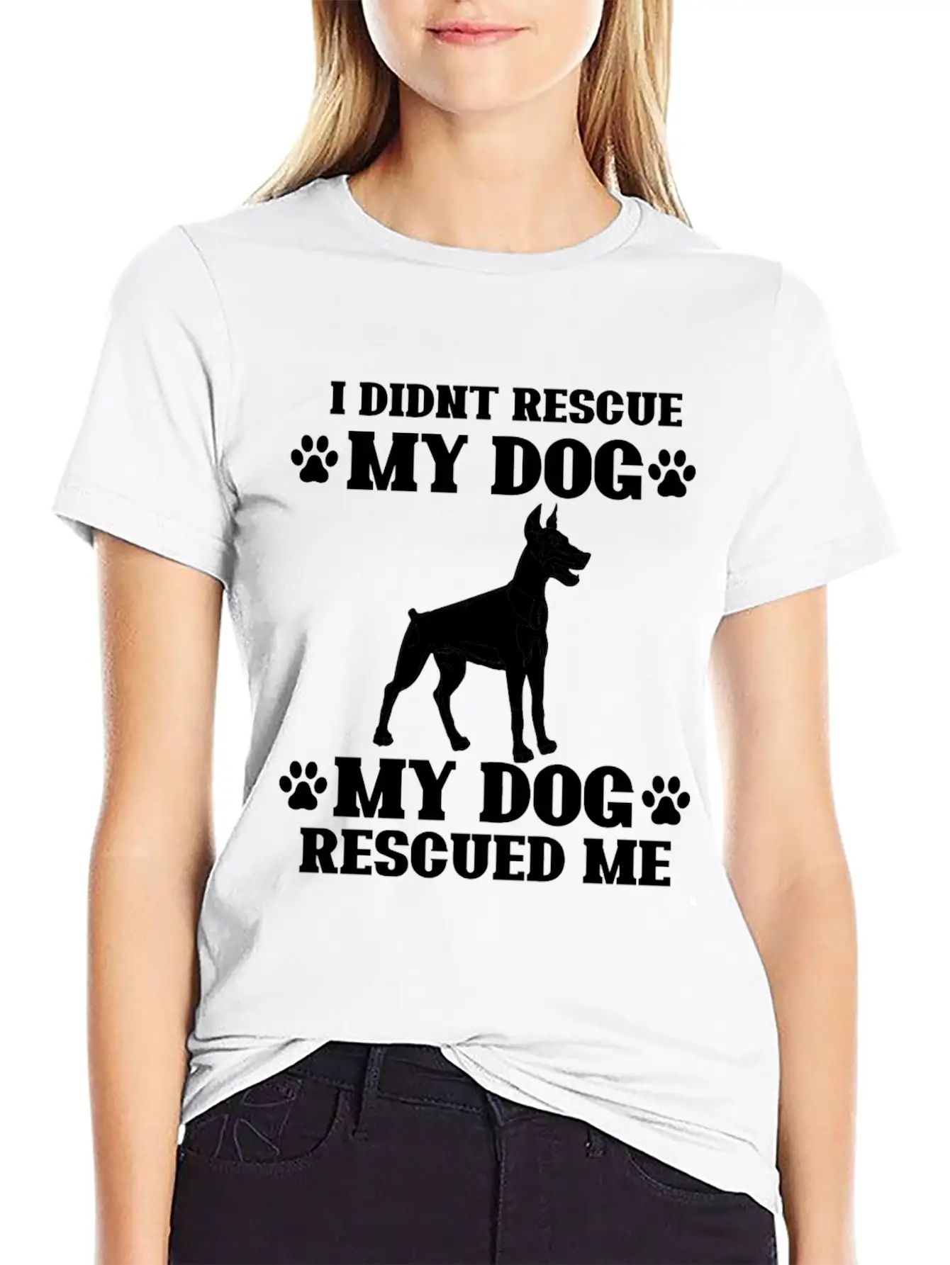 Rescue Dog Classic Fit Graphic Tee For Daily Comfort – Unisex Cotton Shirt