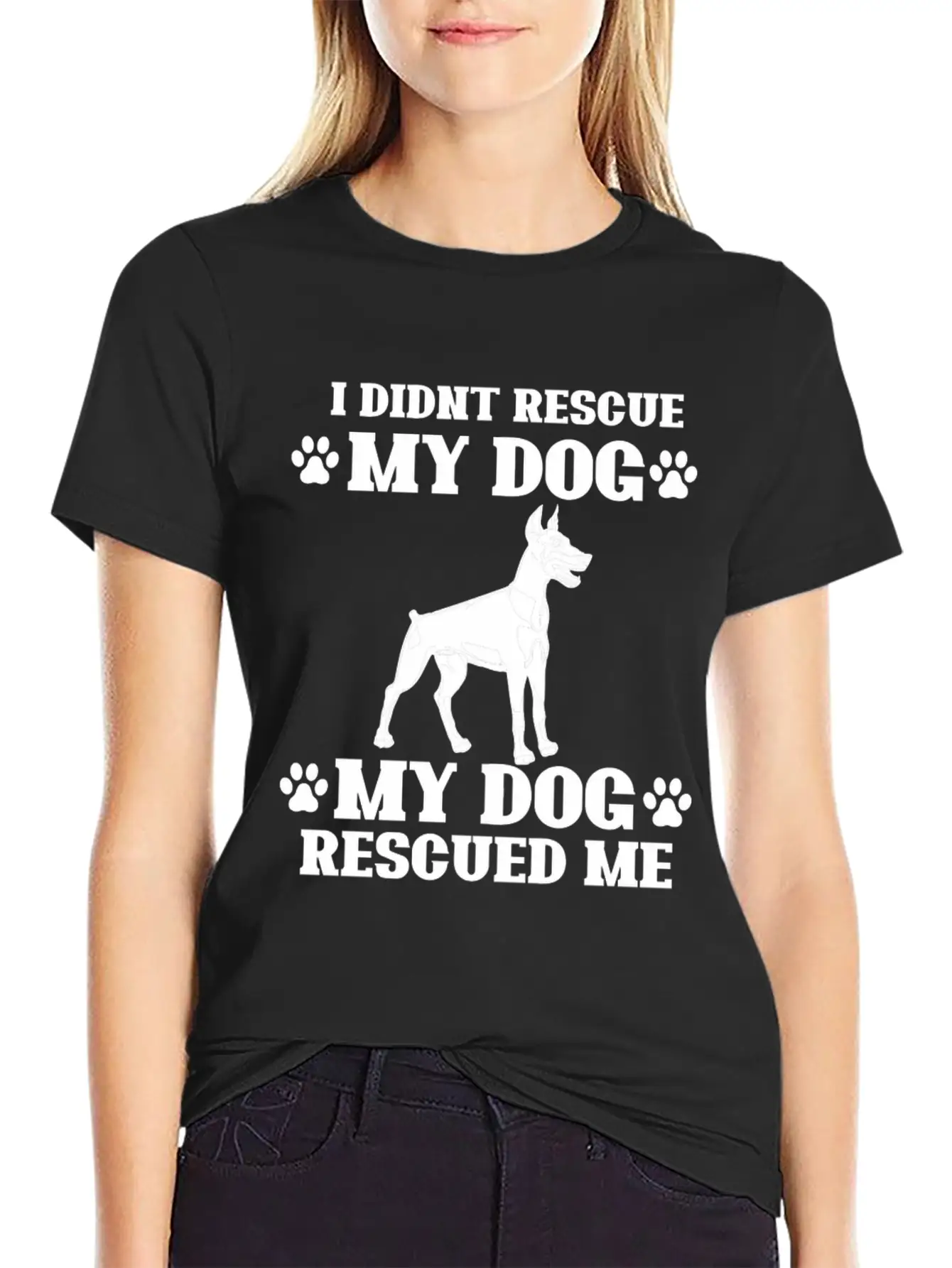 Rescue Dog Classic Fit Graphic Tee For Daily Comfort – Unisex Cotton Shirt