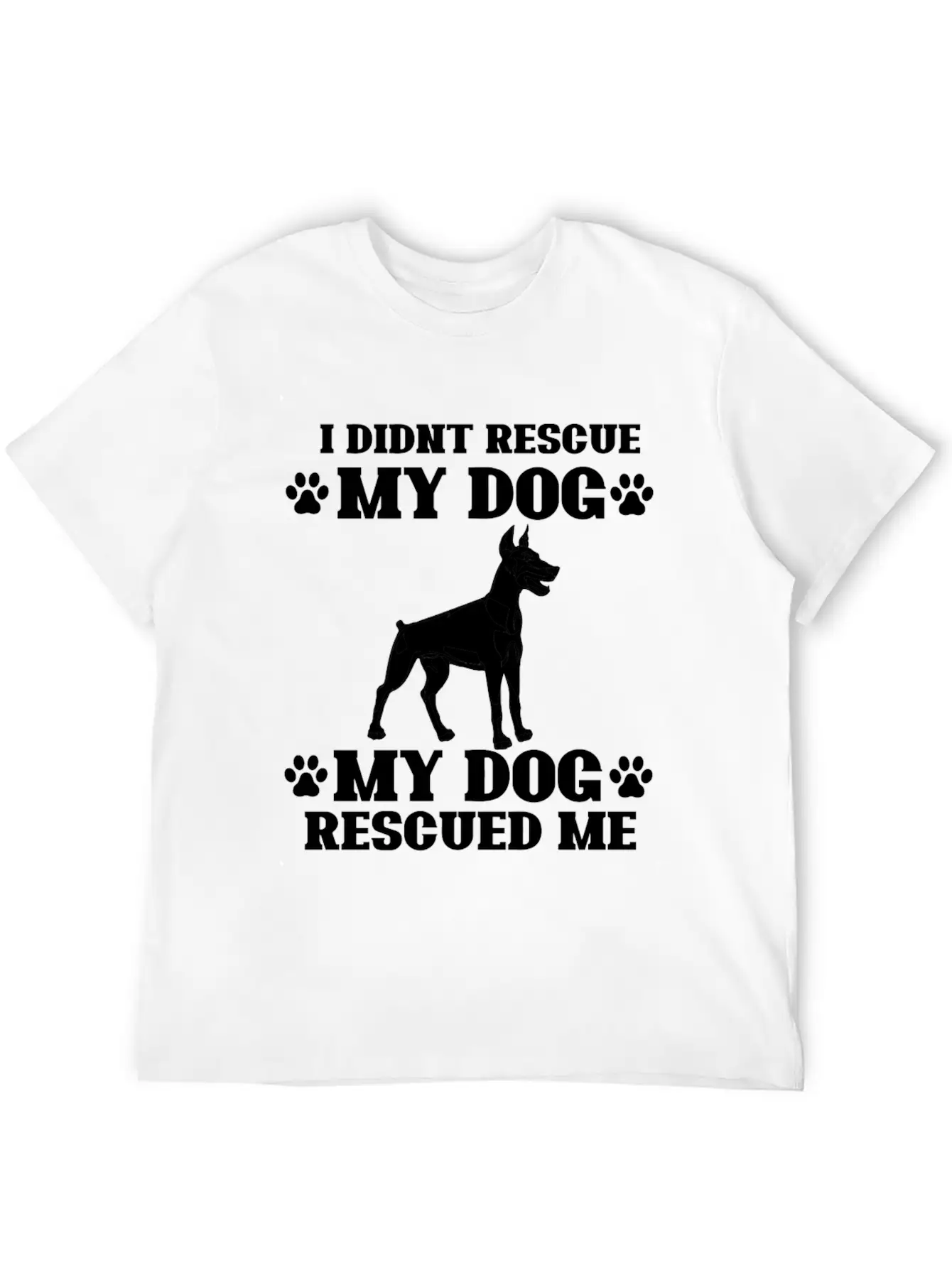 Rescue Dog Classic Fit Graphic Tee For Daily Comfort – Unisex Cotton Shirt