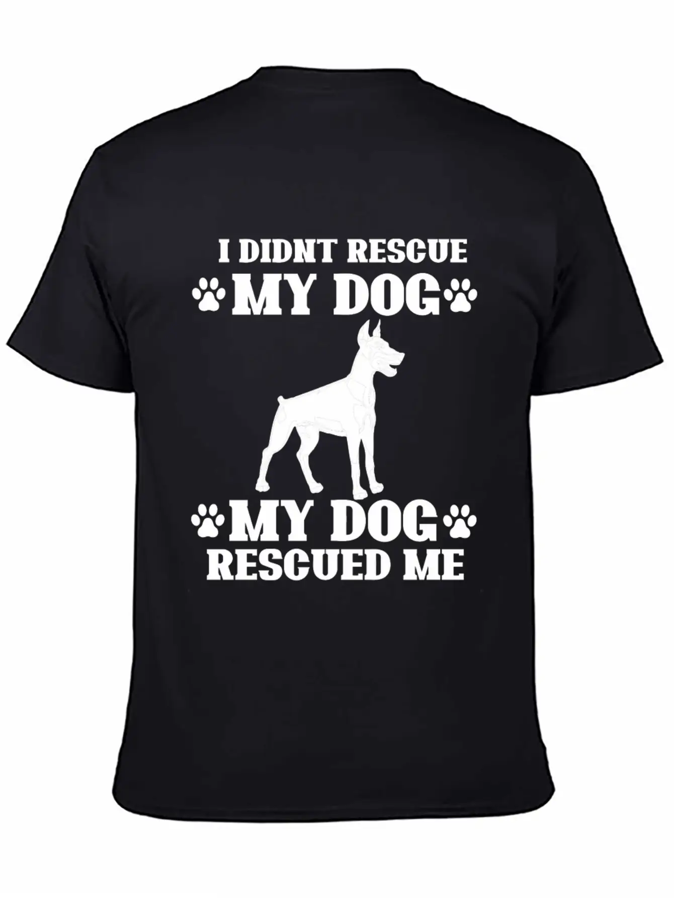 Rescue Dog Classic Fit Graphic Tee For Daily Comfort – Unisex Cotton Shirt