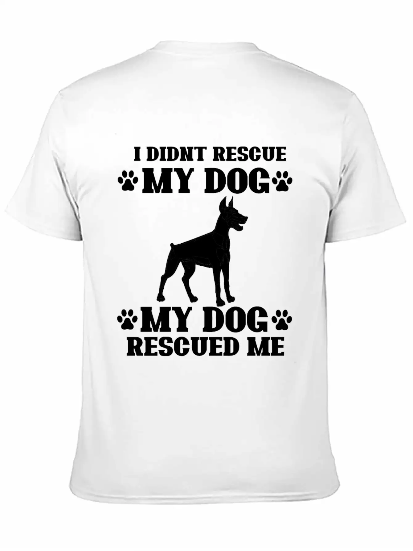 Rescue Dog Classic Fit Graphic Tee For Daily Comfort – Unisex Cotton Shirt