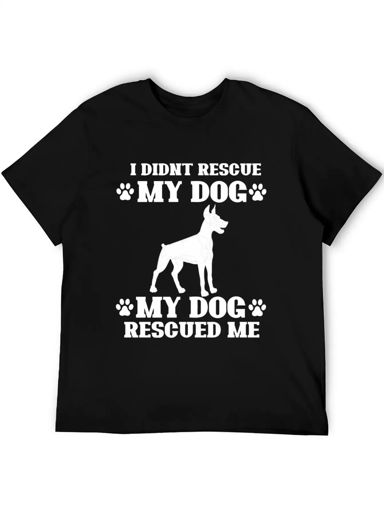 Rescue Dog Classic Fit Graphic Tee For Daily Comfort – Unisex Cotton Shirt