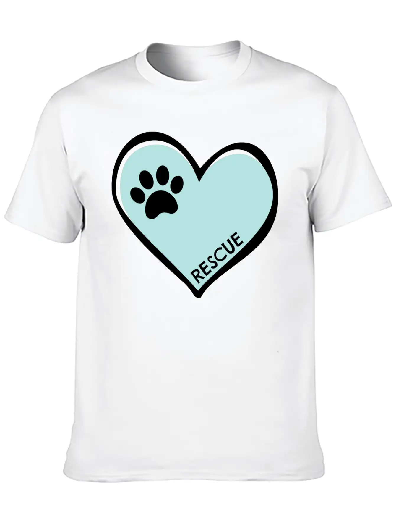 Rescue Dog Stylish Everyday T-Shirt – Unisex Basic Cotton Tee