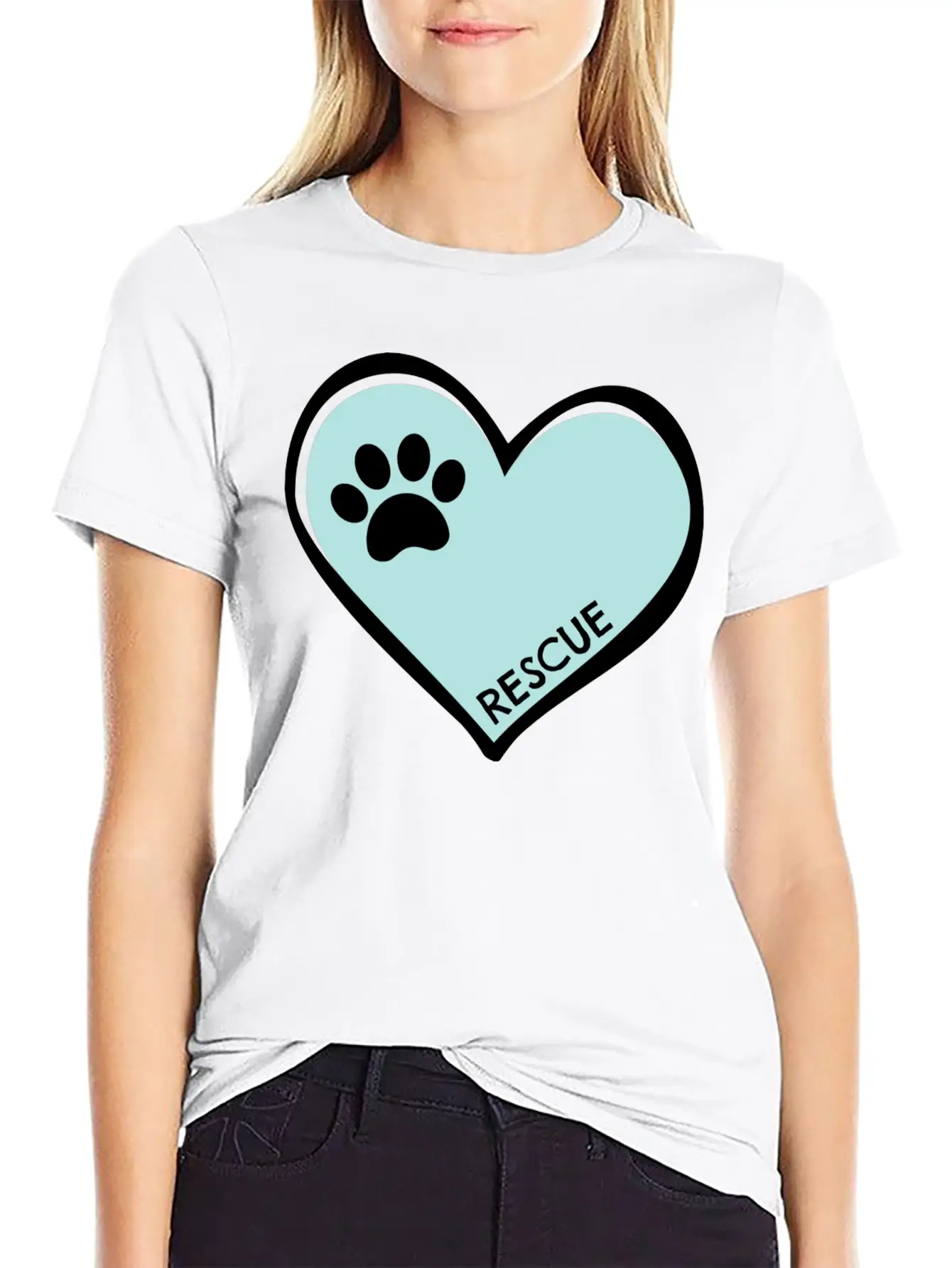 Rescue Dog Stylish Everyday T-Shirt – Unisex Basic Cotton Tee