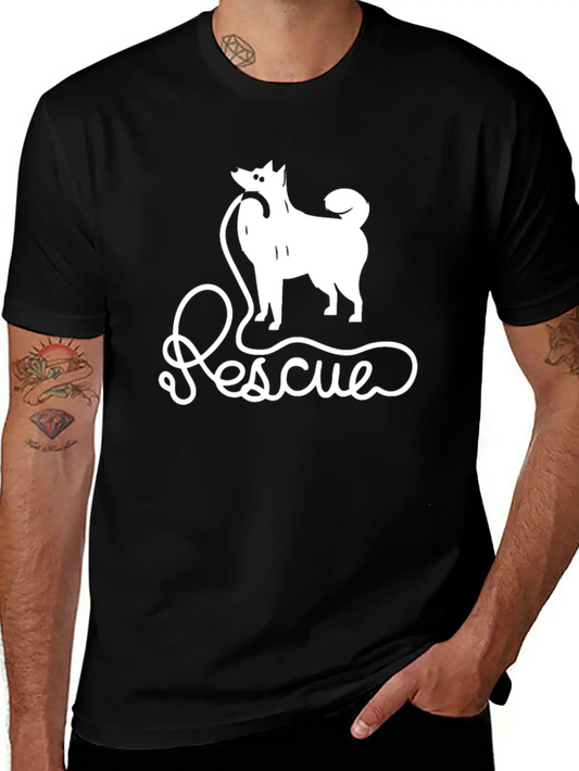 Rescue Dog Unisex Casual T-Shirt – Clean Design For Daily Comfort
