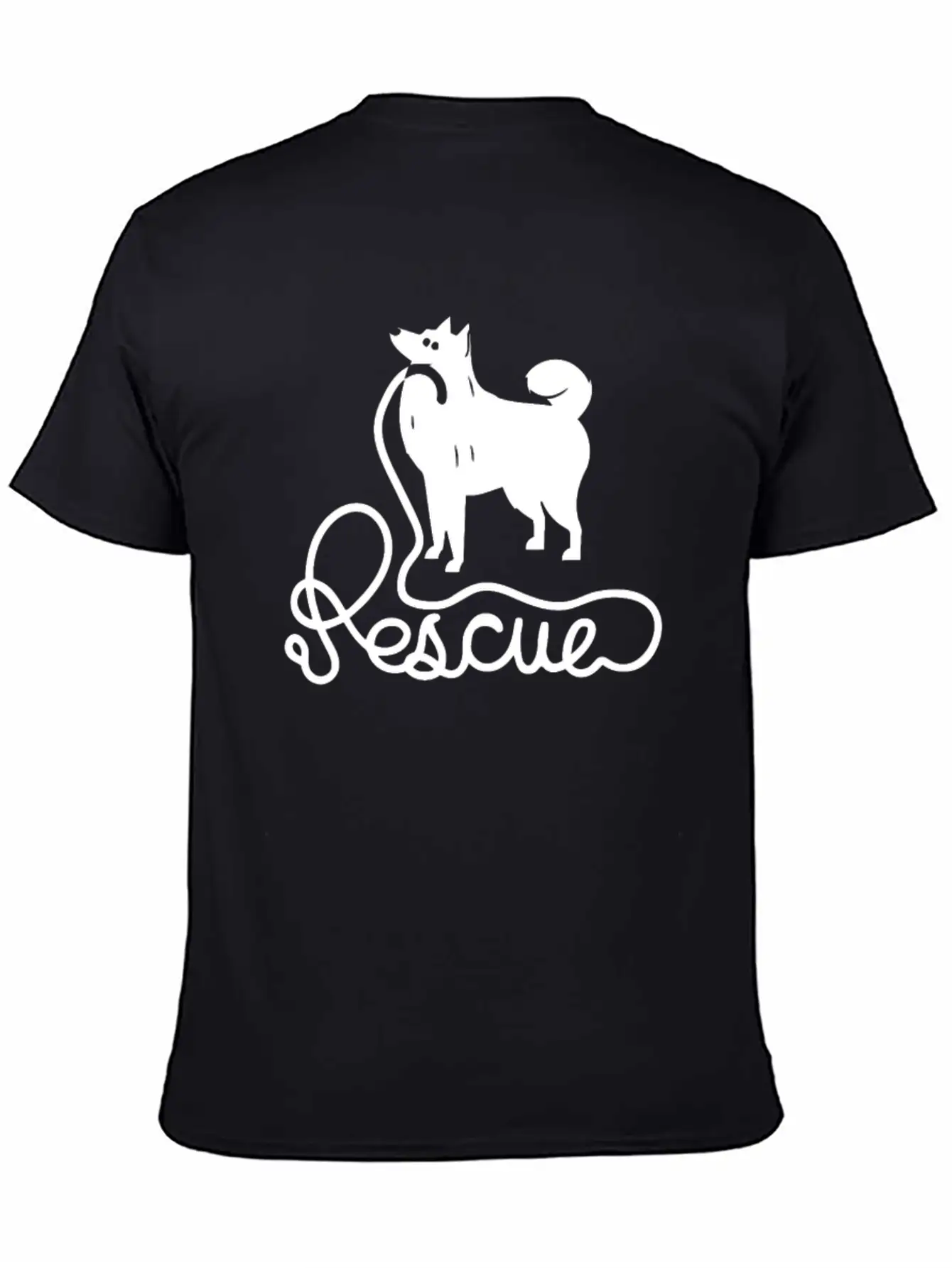 Rescue Dog Unisex Casual T-Shirt – Clean Design For Daily Comfort