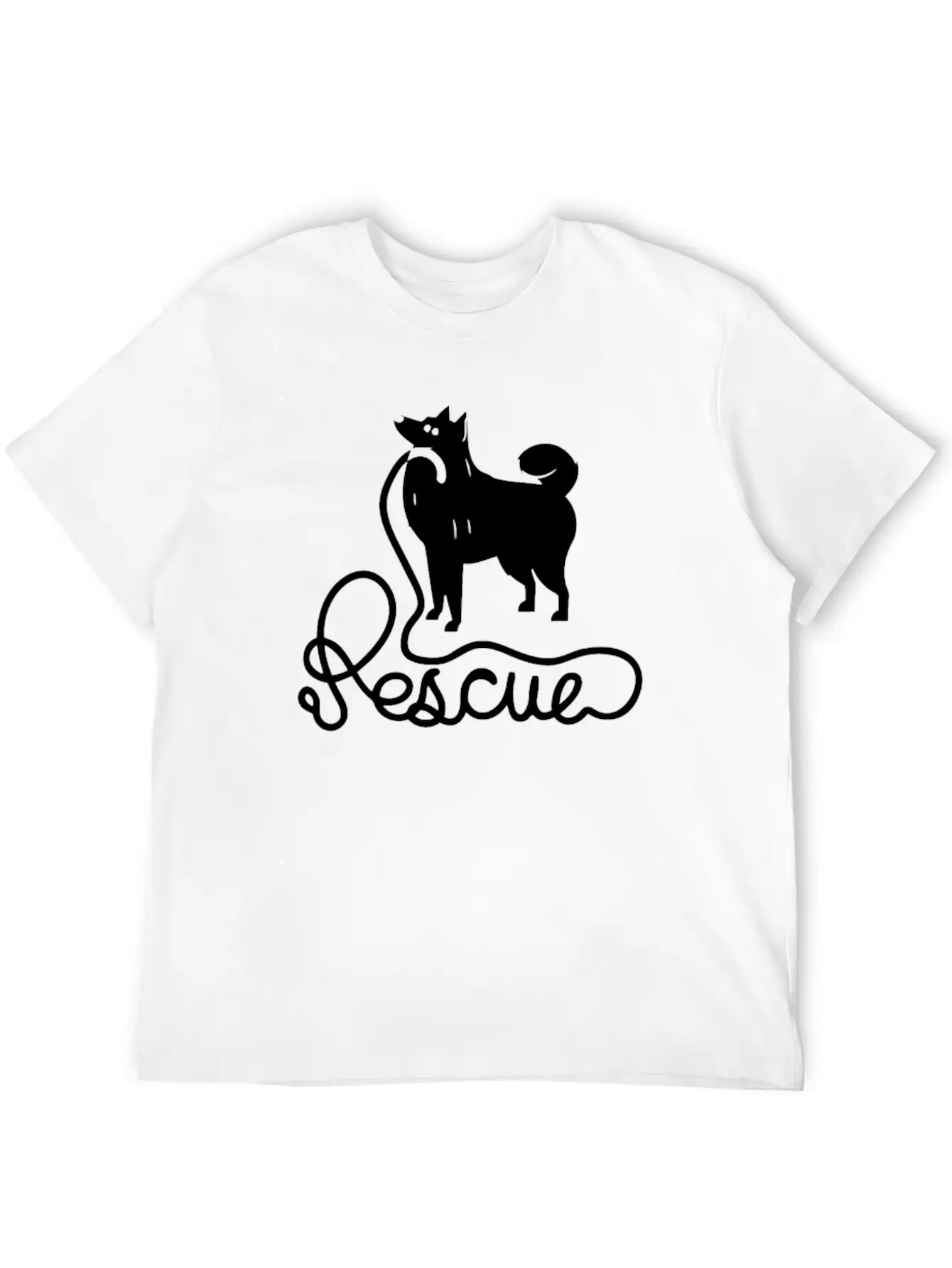 Rescue Dog Unisex Casual T-Shirt – Clean Design For Daily Comfort