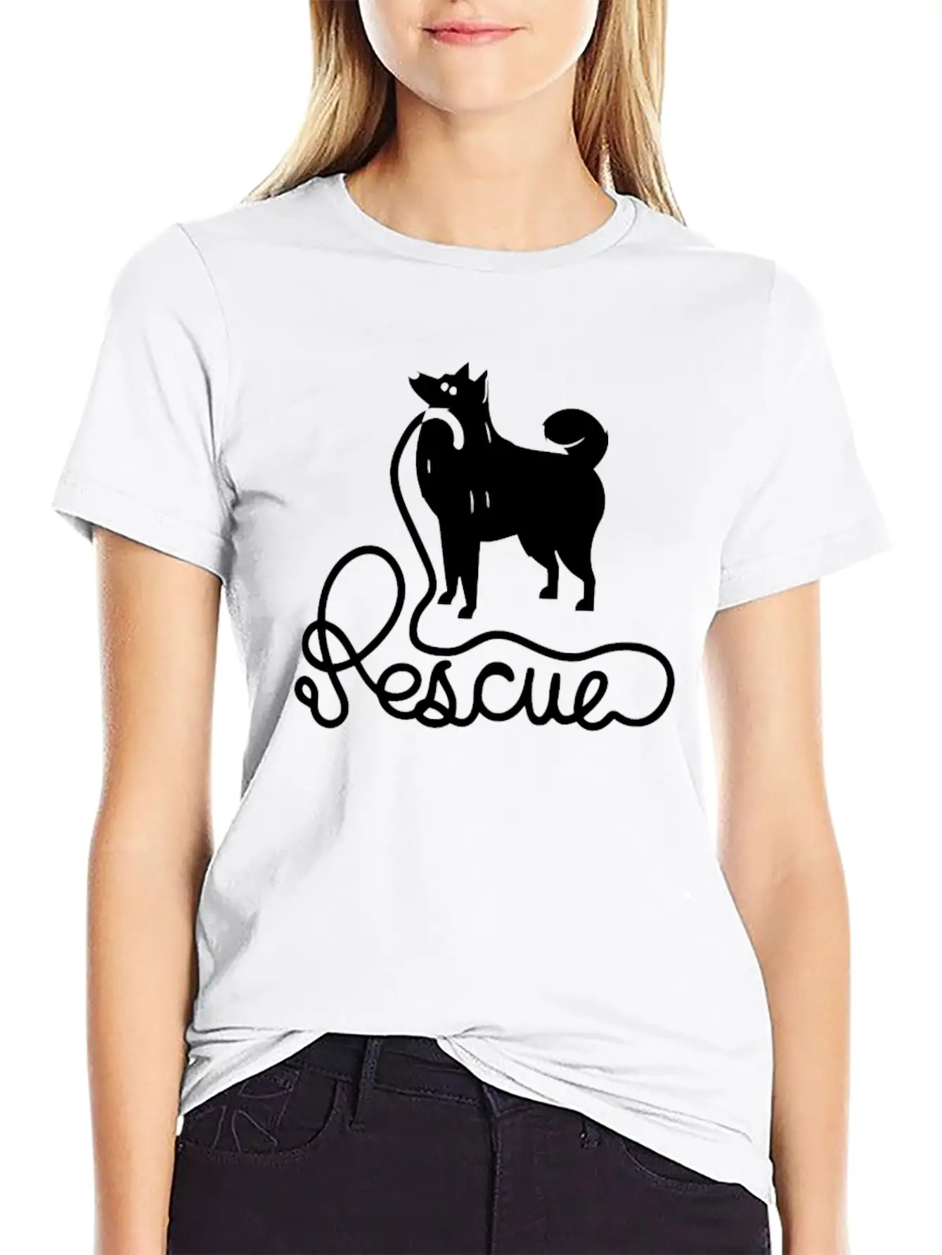 Rescue Dog Unisex Casual T-Shirt – Clean Design For Daily Comfort