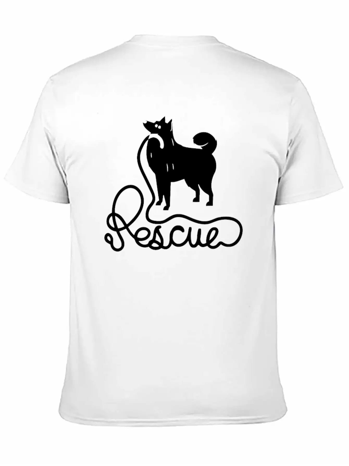 Rescue Dog Unisex Casual T-Shirt – Clean Design For Daily Comfort