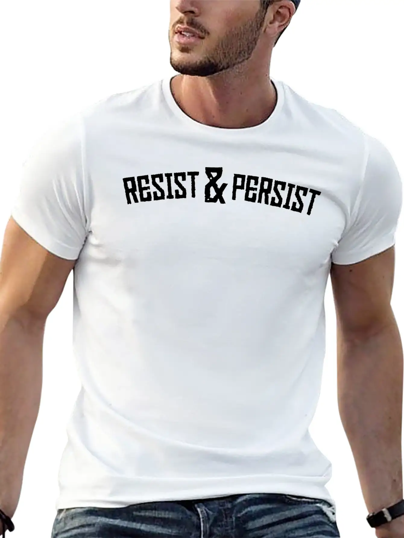 Resist & Persist Modern Fit Casual T-Shirt – Clean And Versatile Design