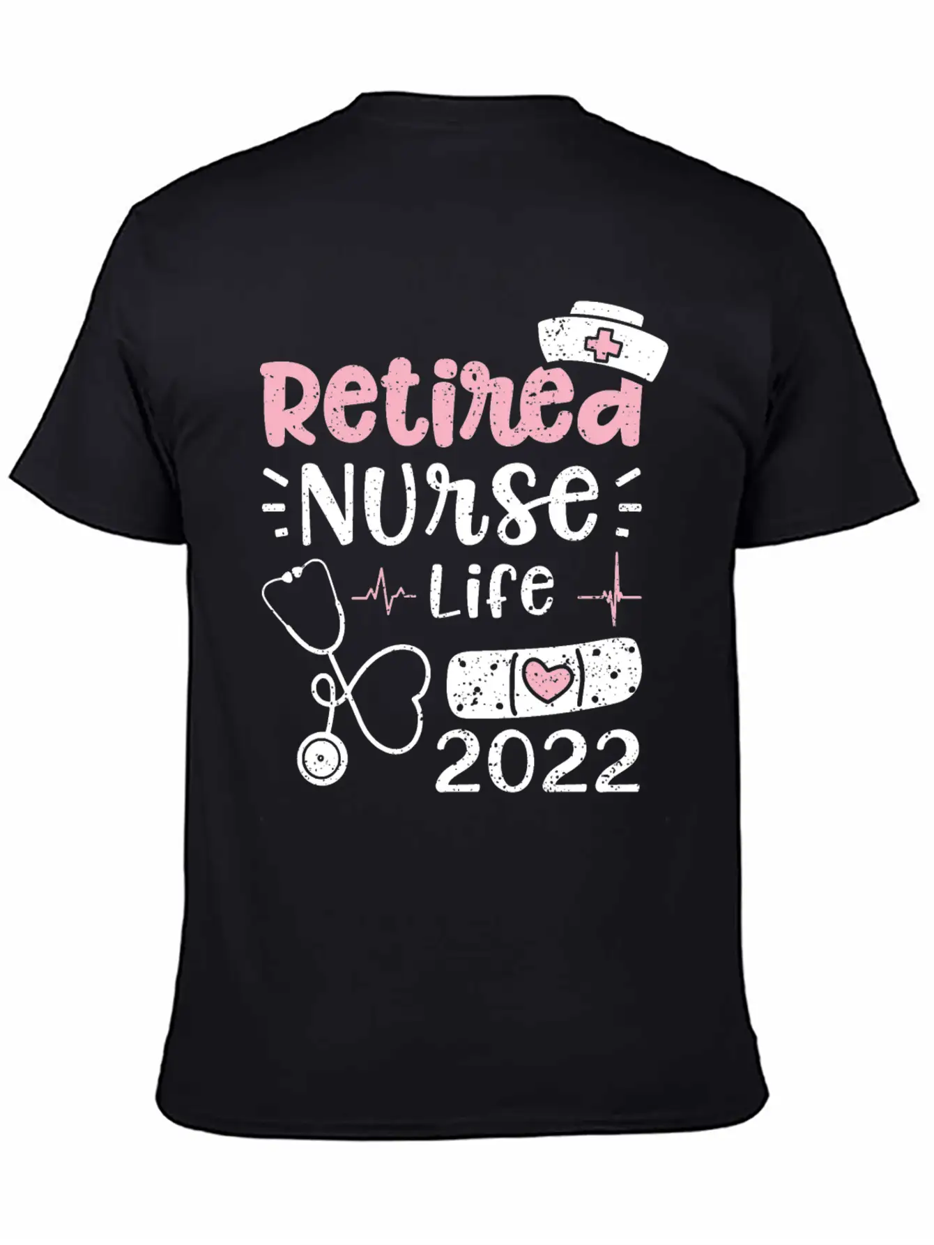 Retired Nurse Life 2022 - Nurse Basic Graphic T-Shirt – Daily Comfort In Soft Cotton