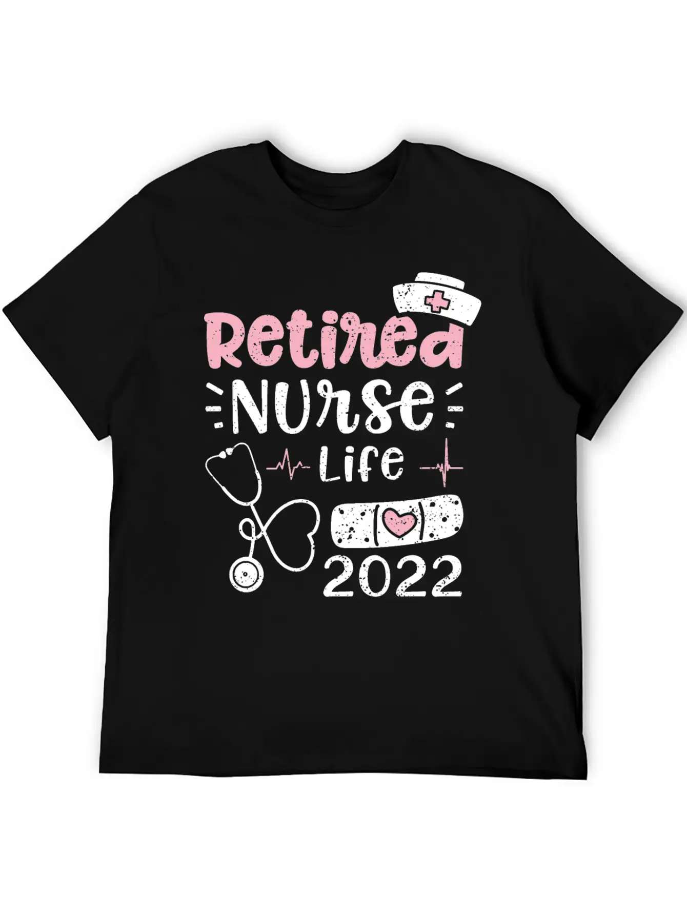 Retired Nurse Life 2022 - Nurse Basic Graphic T-Shirt – Daily Comfort In Soft Cotton