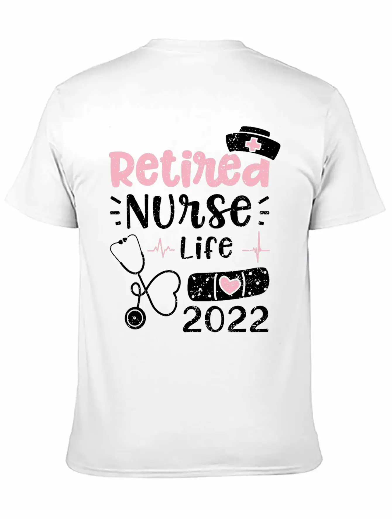 Retired Nurse Life 2022 - Nurse Basic Graphic T-Shirt – Daily Comfort In Soft Cotton