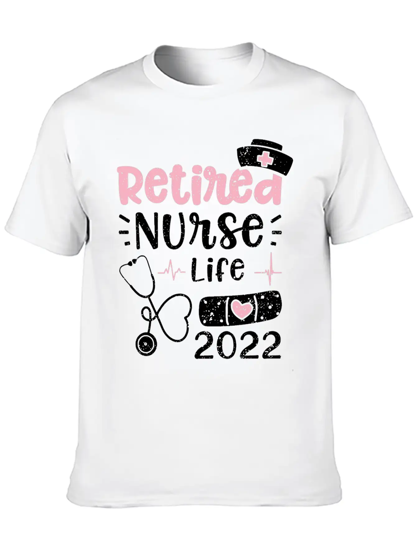 Retired Nurse Life 2022 - Nurse Basic Graphic T-Shirt – Daily Comfort In Soft Cotton