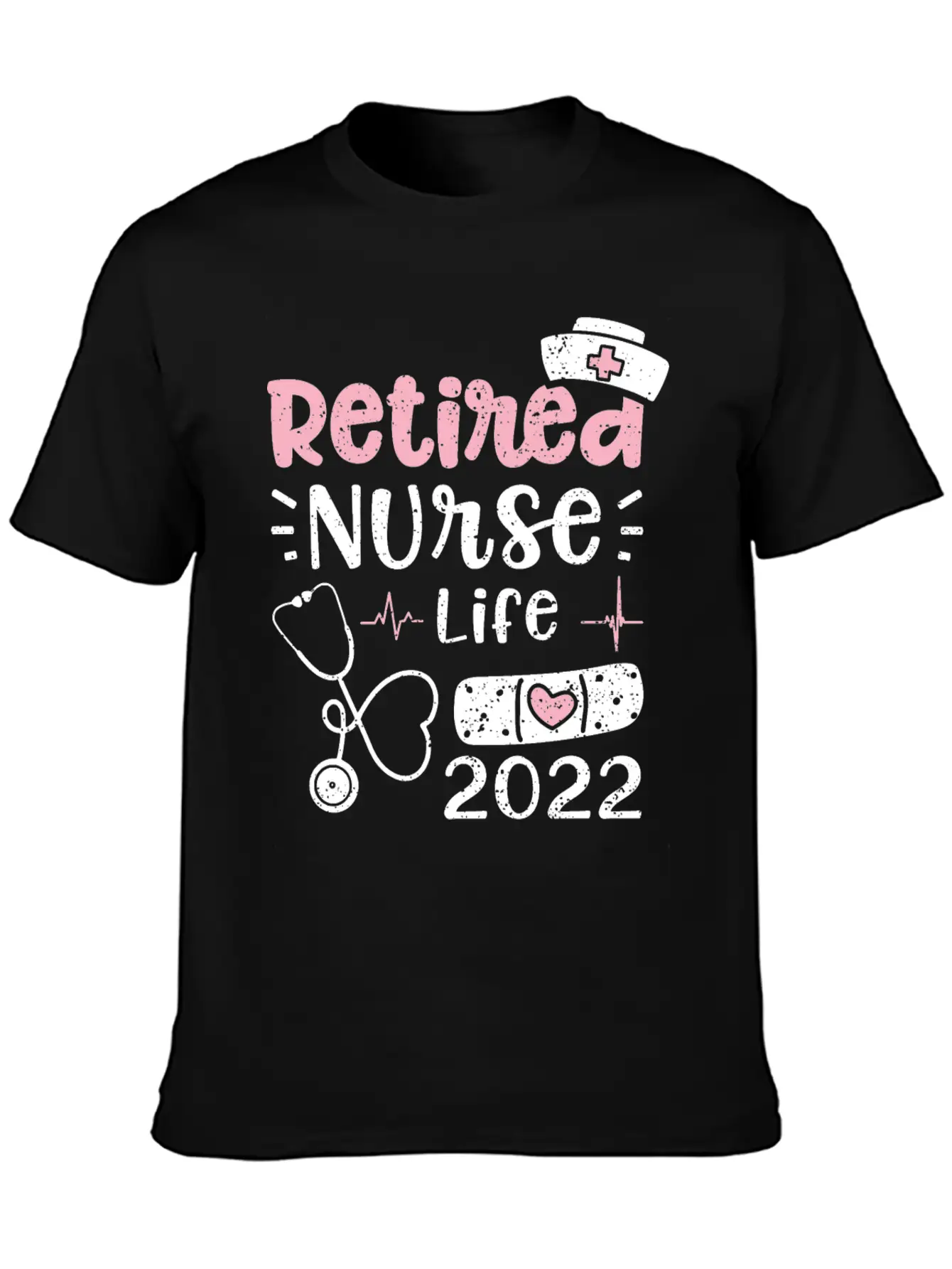 Retired Nurse Life 2022 - Nurse Basic Graphic T-Shirt – Daily Comfort In Soft Cotton