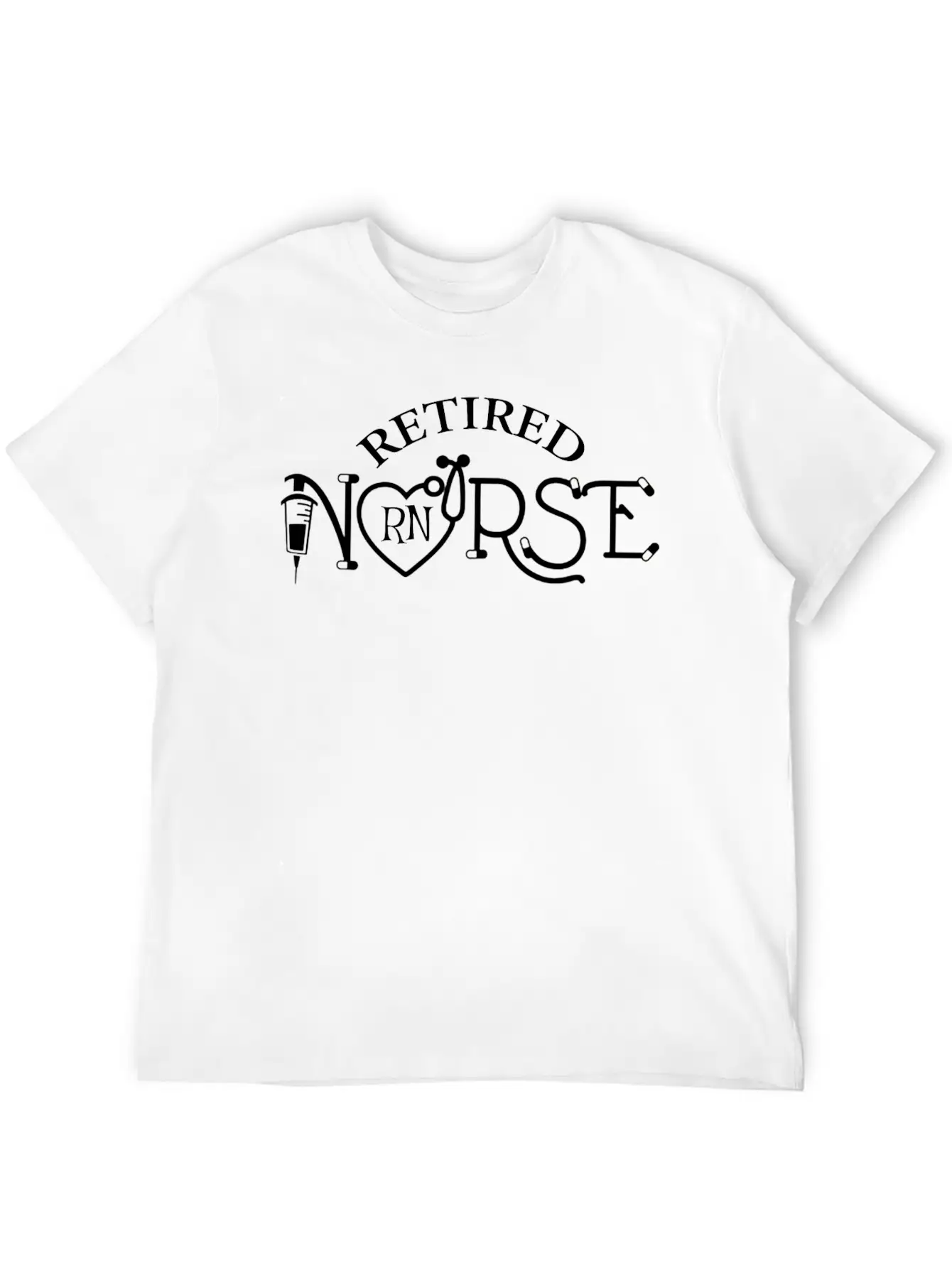 Retired RN Nurse Lightweight Cotton T-Shirt – Daily Comfort Graphic Shirt