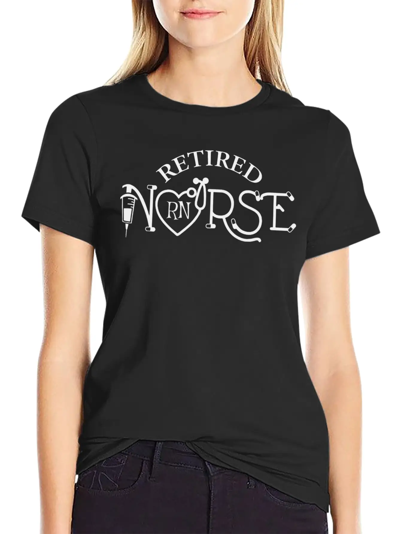 Retired RN Nurse Lightweight Cotton T-Shirt – Daily Comfort Graphic Shirt