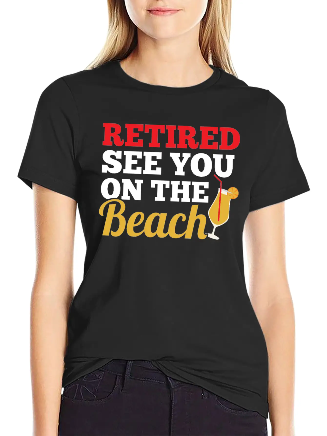 Retired See You On The Beach Modern Fit Casual T-Shirt – Clean And Versatile Design