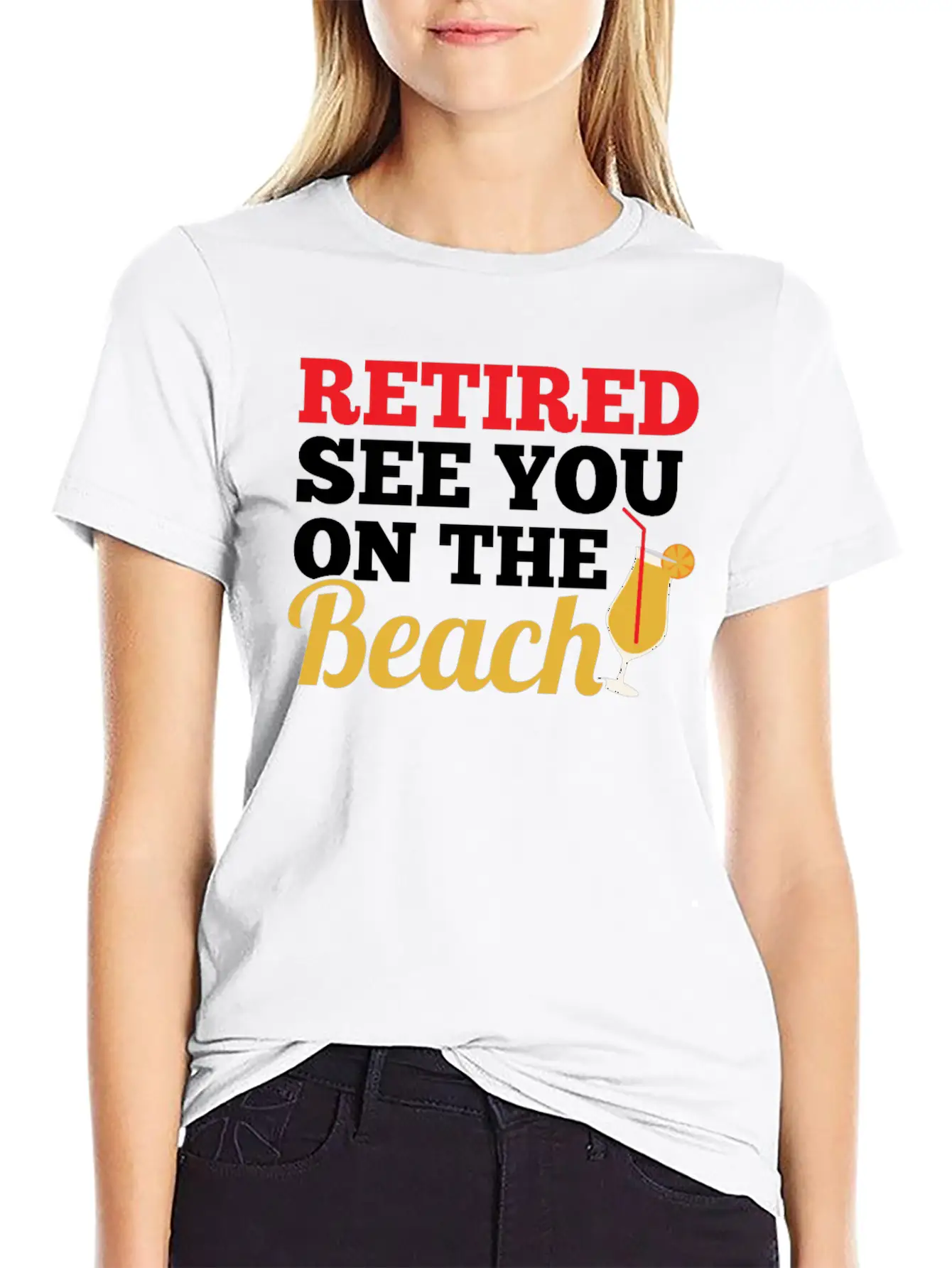Retired See You On The Beach Modern Fit Casual T-Shirt – Clean And Versatile Design