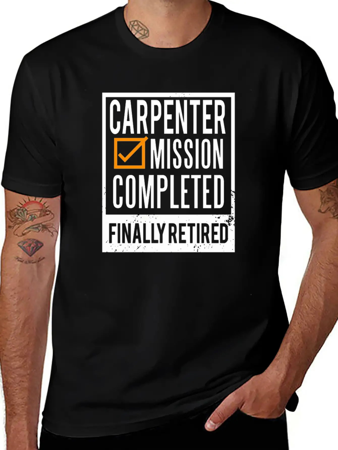 Retirement - Retired Carpenter Relaxed Everyday Tee – Lightweight And Durable Cotton