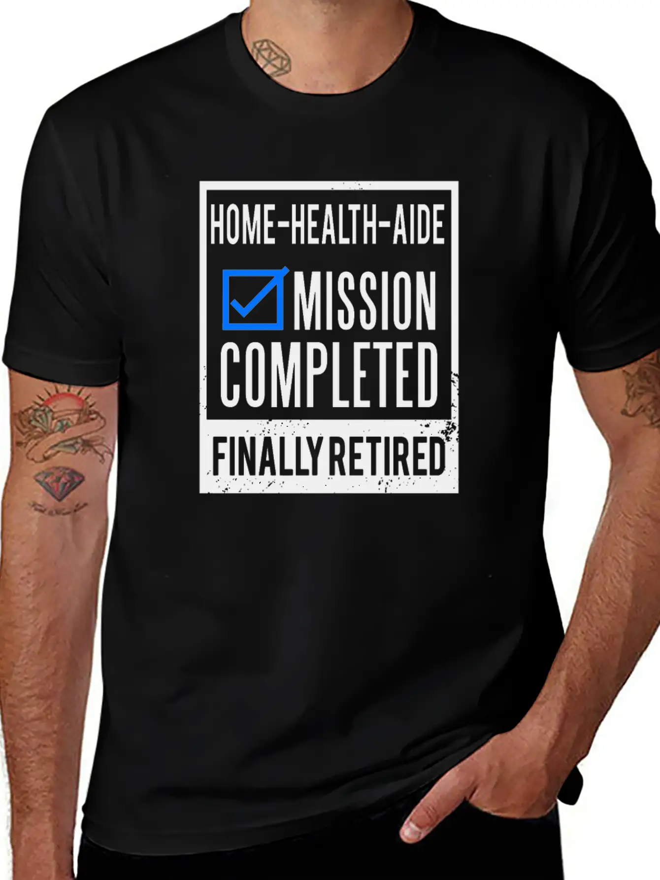 Retirement - Retired Home-Health-Aide Soft Cotton Short Sleeve Tee – Unisex Wardrobe Staple