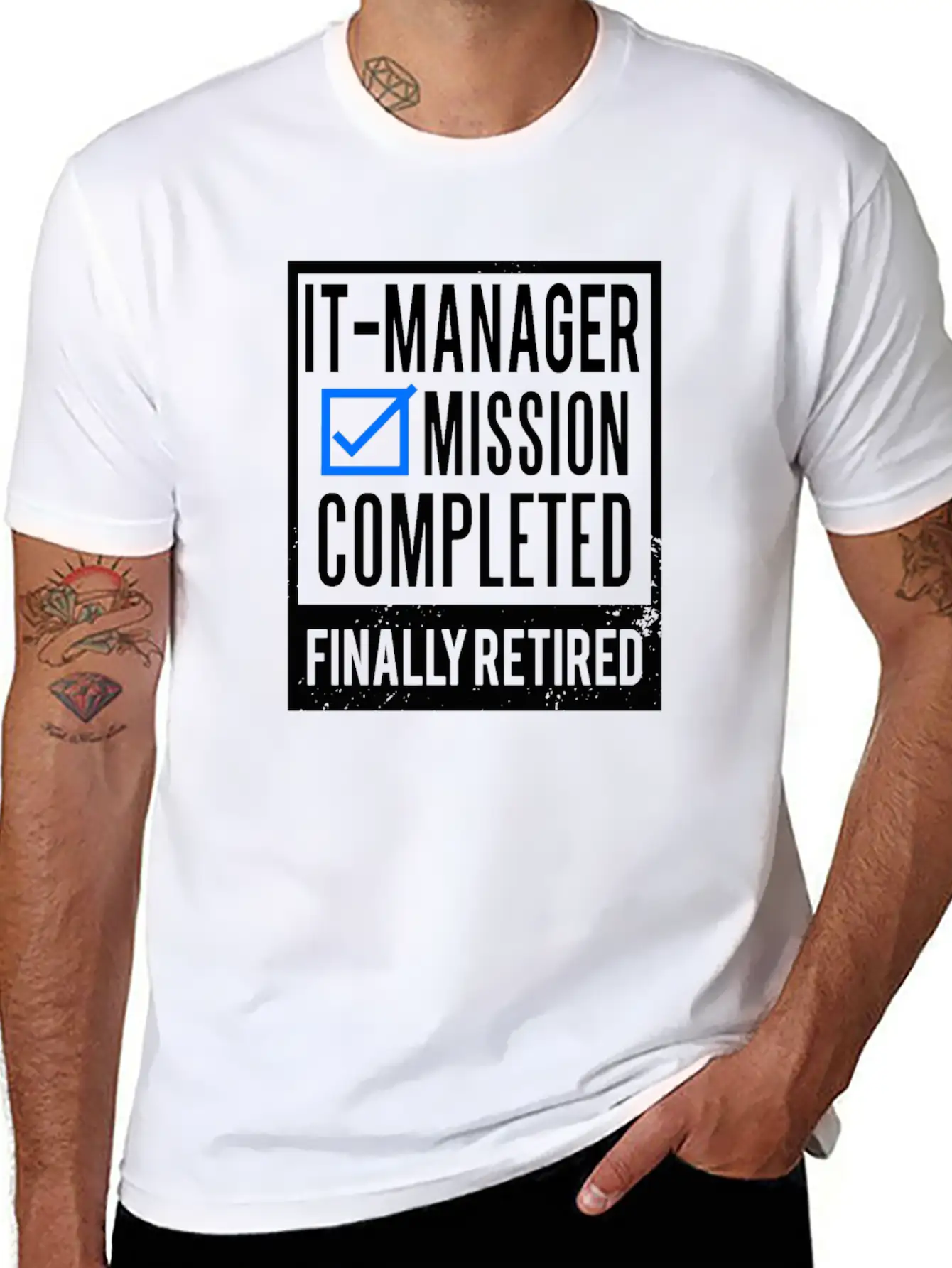 Retirement - Retired IT-Manager Stylish Everyday T-Shirt – Unisex Basic Cotton Tee