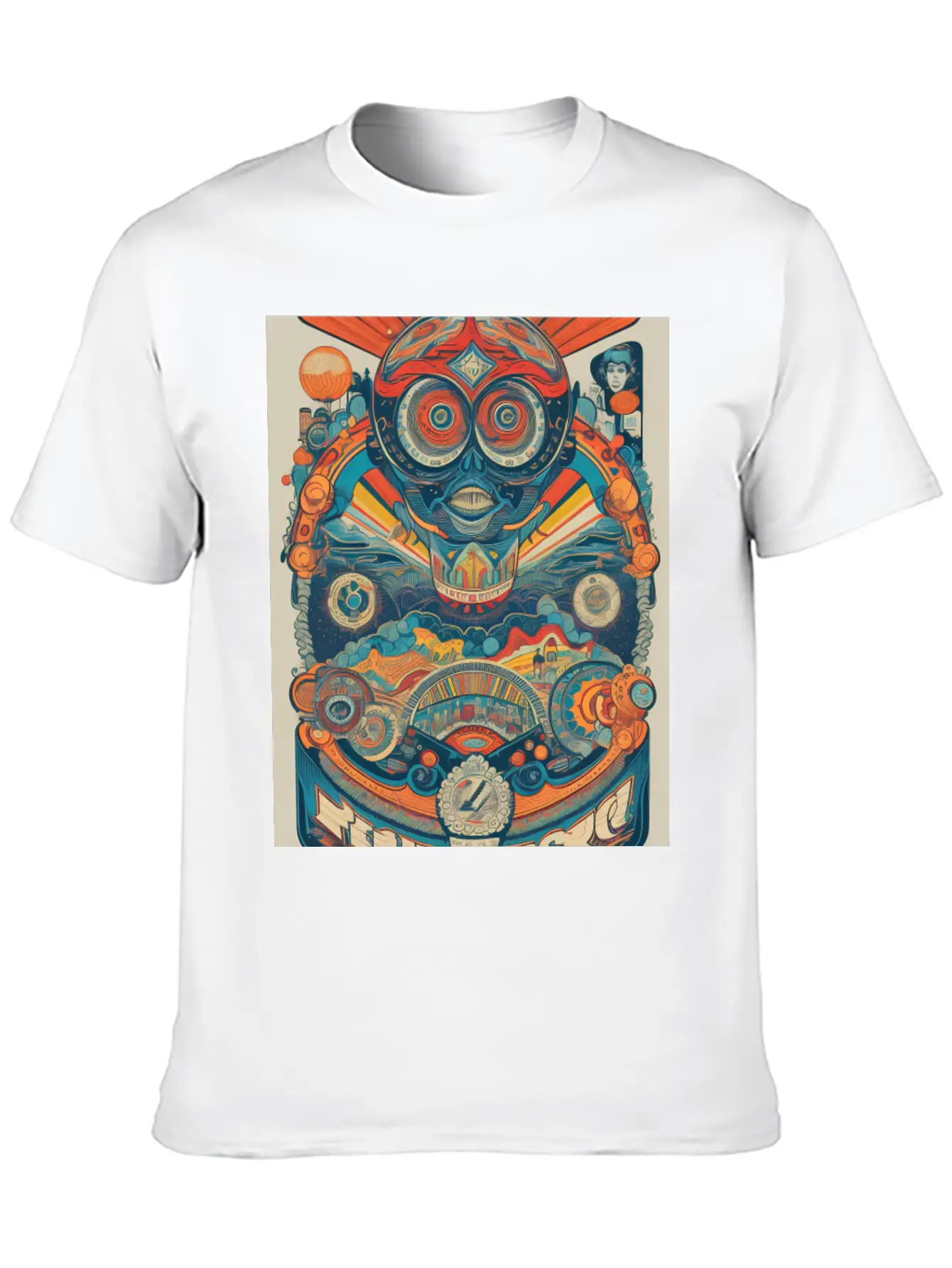 Retro 60s Classic Fit Graphic Tee For Daily Comfort – Unisex Cotton Shirt