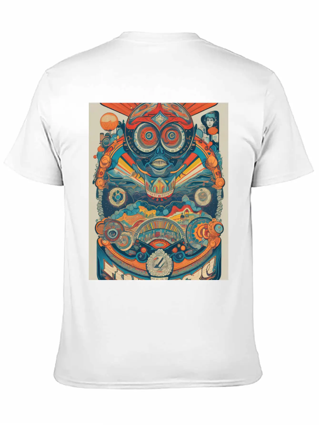 Retro 60s Classic Fit Graphic Tee For Daily Comfort – Unisex Cotton Shirt