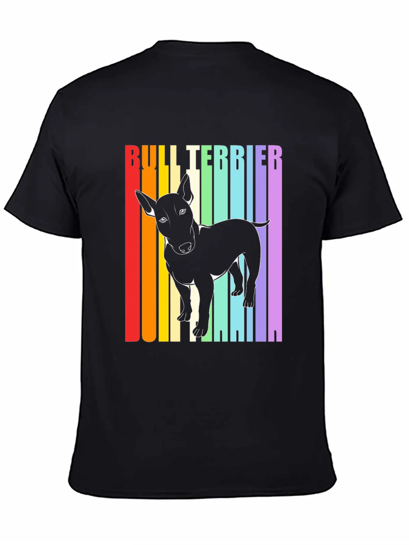Retro American Bull Terrier Dog Comfortable Minimalist Graphic Tee – Summer Style Essential