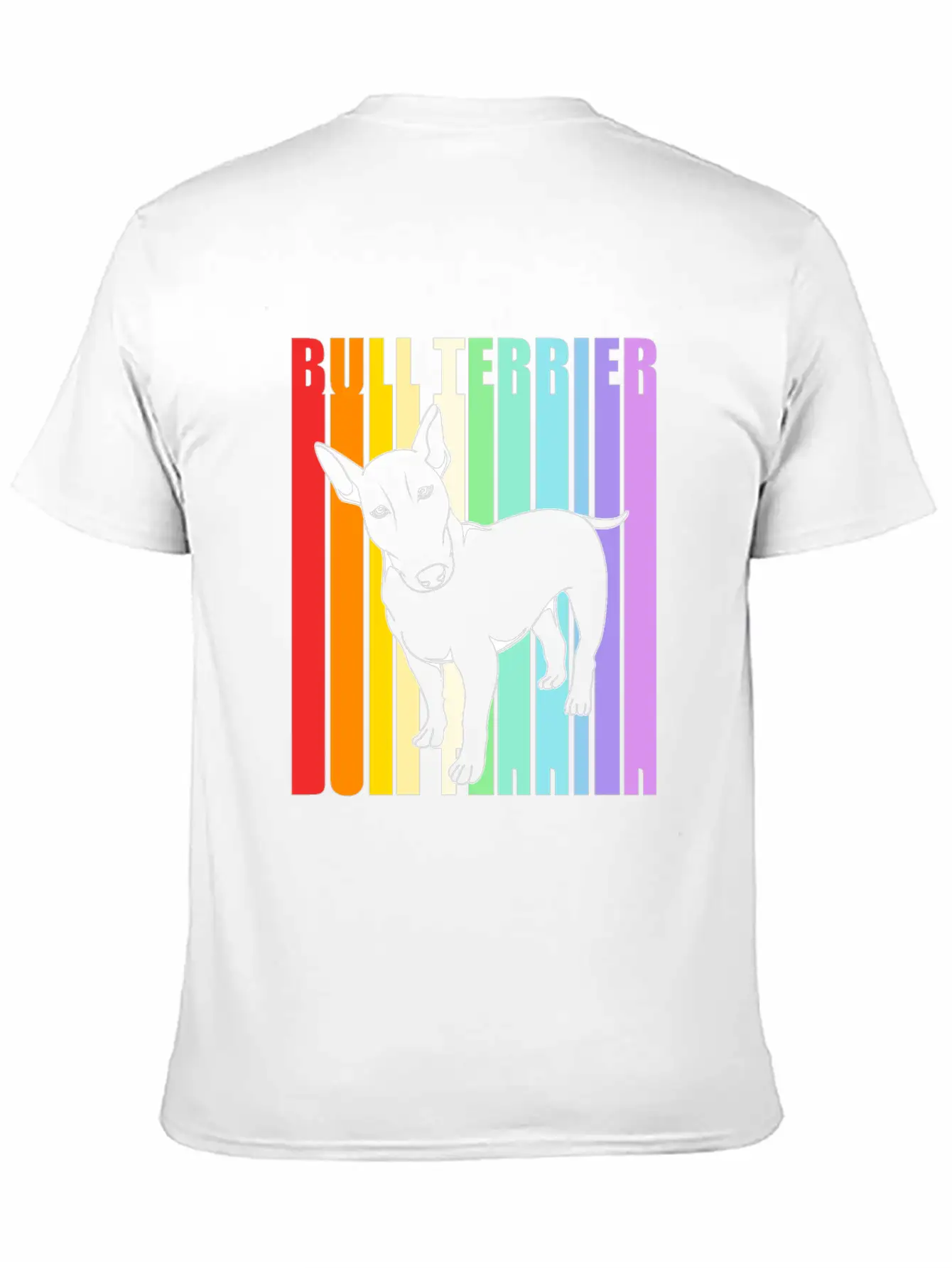 Retro American Bull Terrier Dog Comfortable Minimalist Graphic Tee – Summer Style Essential