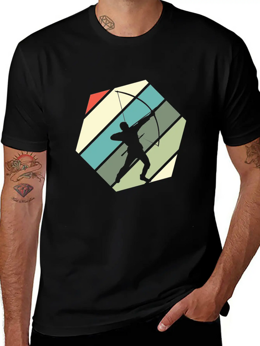Retro Archer Archery Lightweight Cotton T-Shirt – Daily Comfort Graphic Shirt