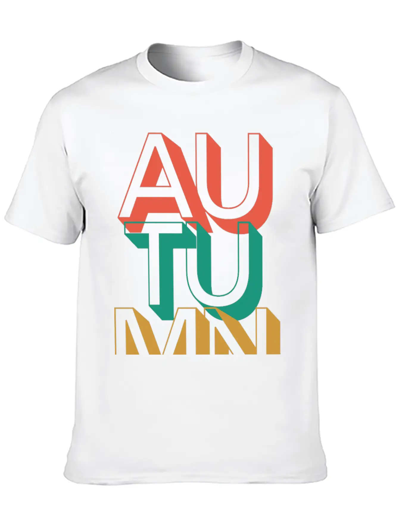 Retro Autumn Basic Graphic T-Shirt – Daily Comfort In Soft Cotton
