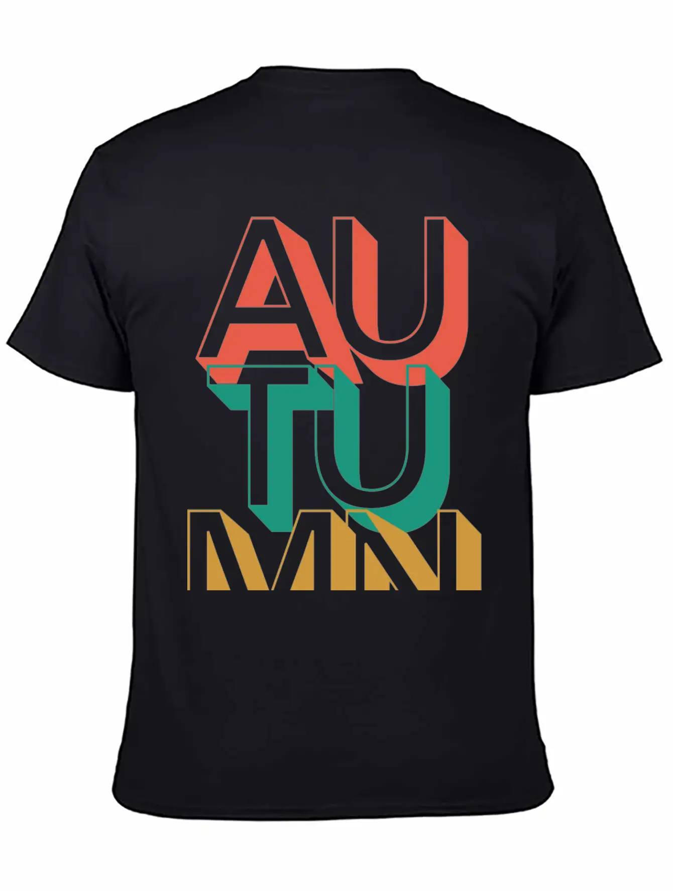 Retro Autumn Basic Graphic T-Shirt – Daily Comfort In Soft Cotton