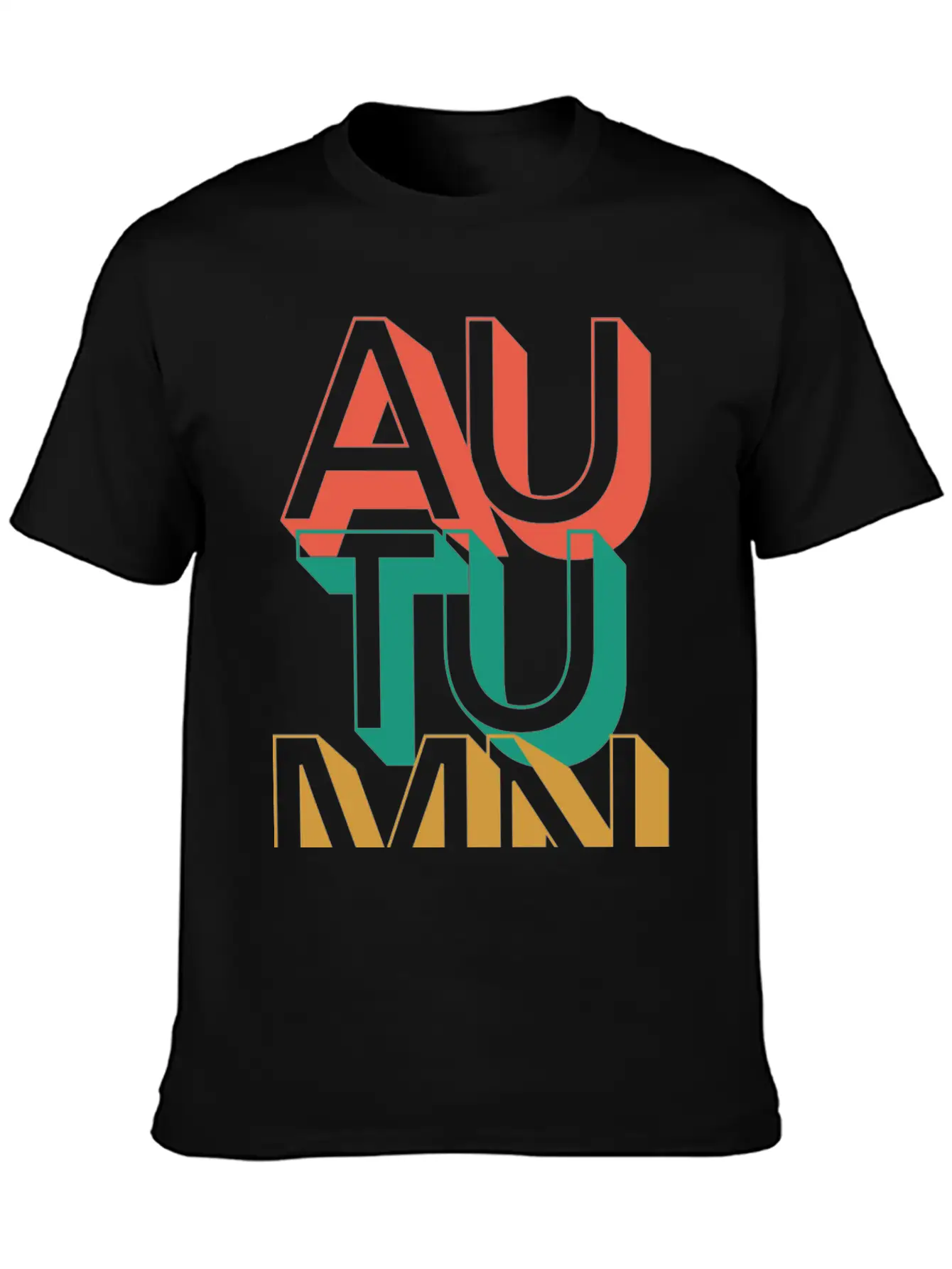 Retro Autumn Basic Graphic T-Shirt – Daily Comfort In Soft Cotton
