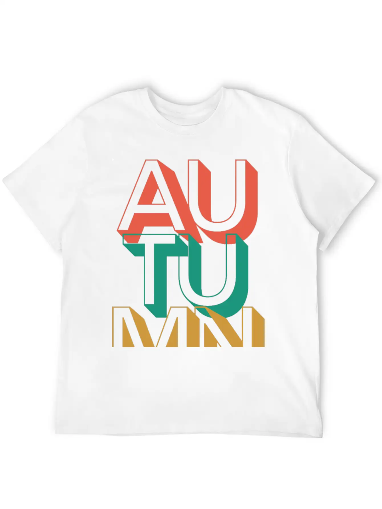 Retro Autumn Basic Graphic T-Shirt – Daily Comfort In Soft Cotton