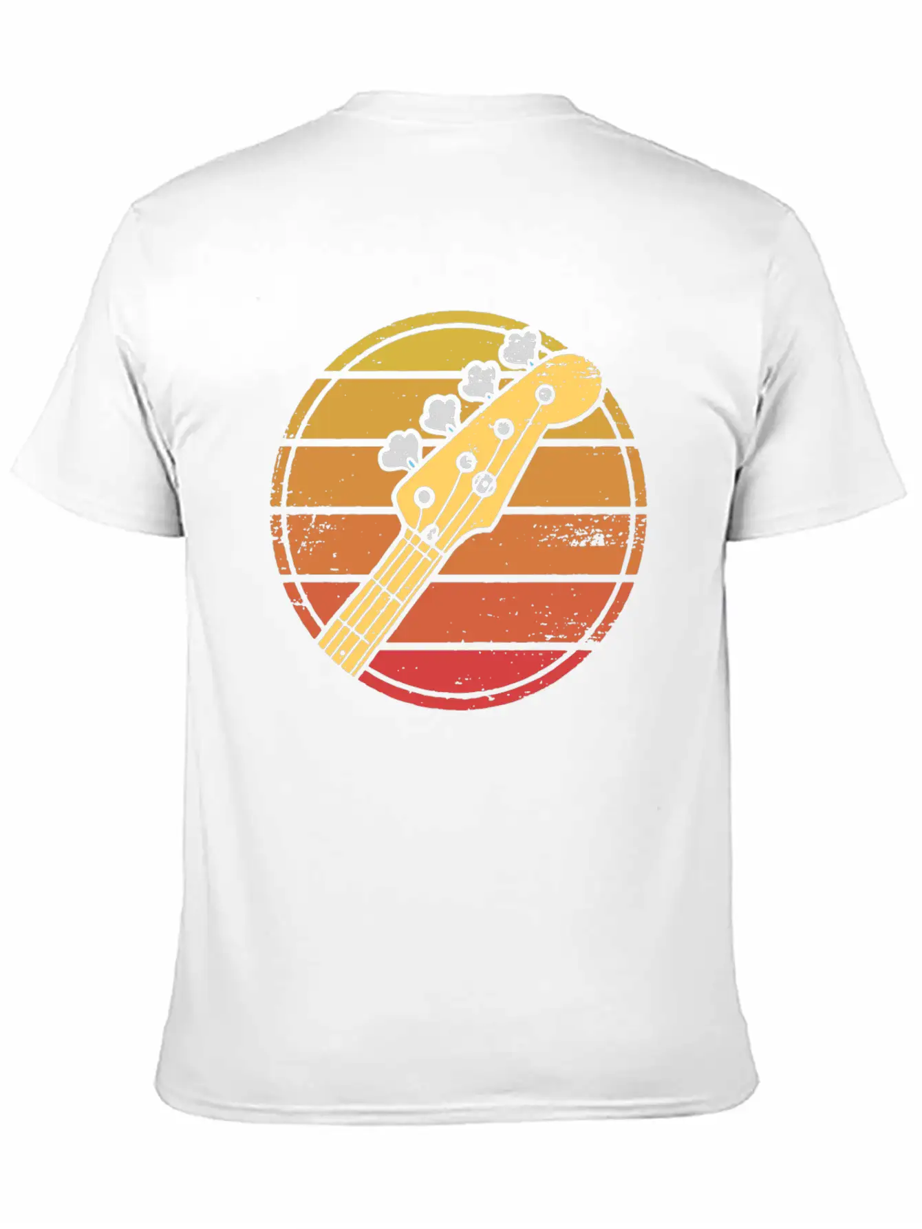 Retro Bass Guitar Grunge Lightweight Cotton T-Shirt – Daily Comfort Graphic Shirt
