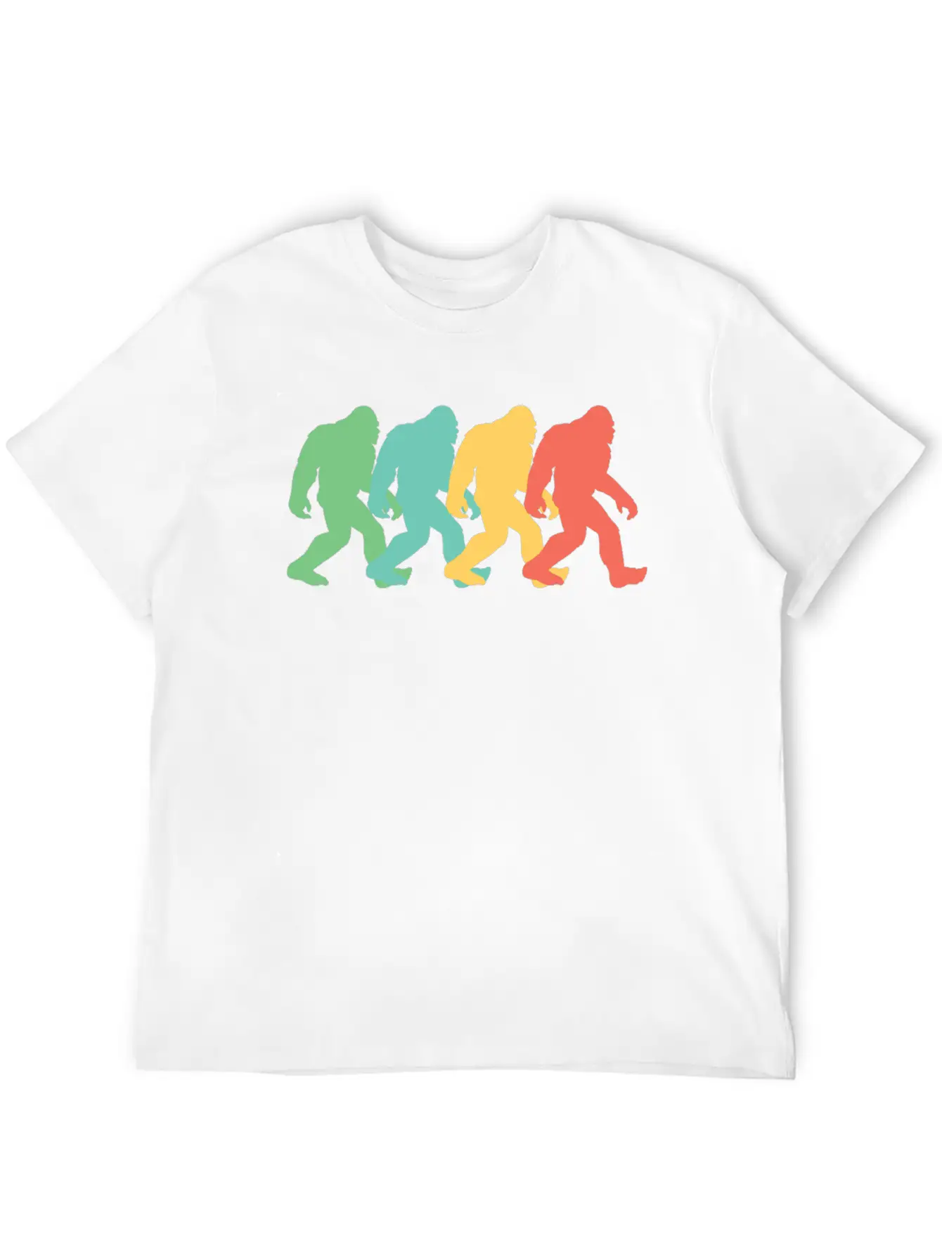Retro Bigfoot Pop Art Essential Cotton Tee For Daily Outfits – Unisex Style