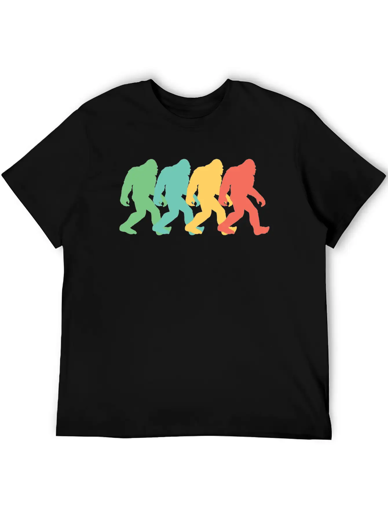 Retro Bigfoot Pop Art Essential Cotton Tee For Daily Outfits – Unisex Style