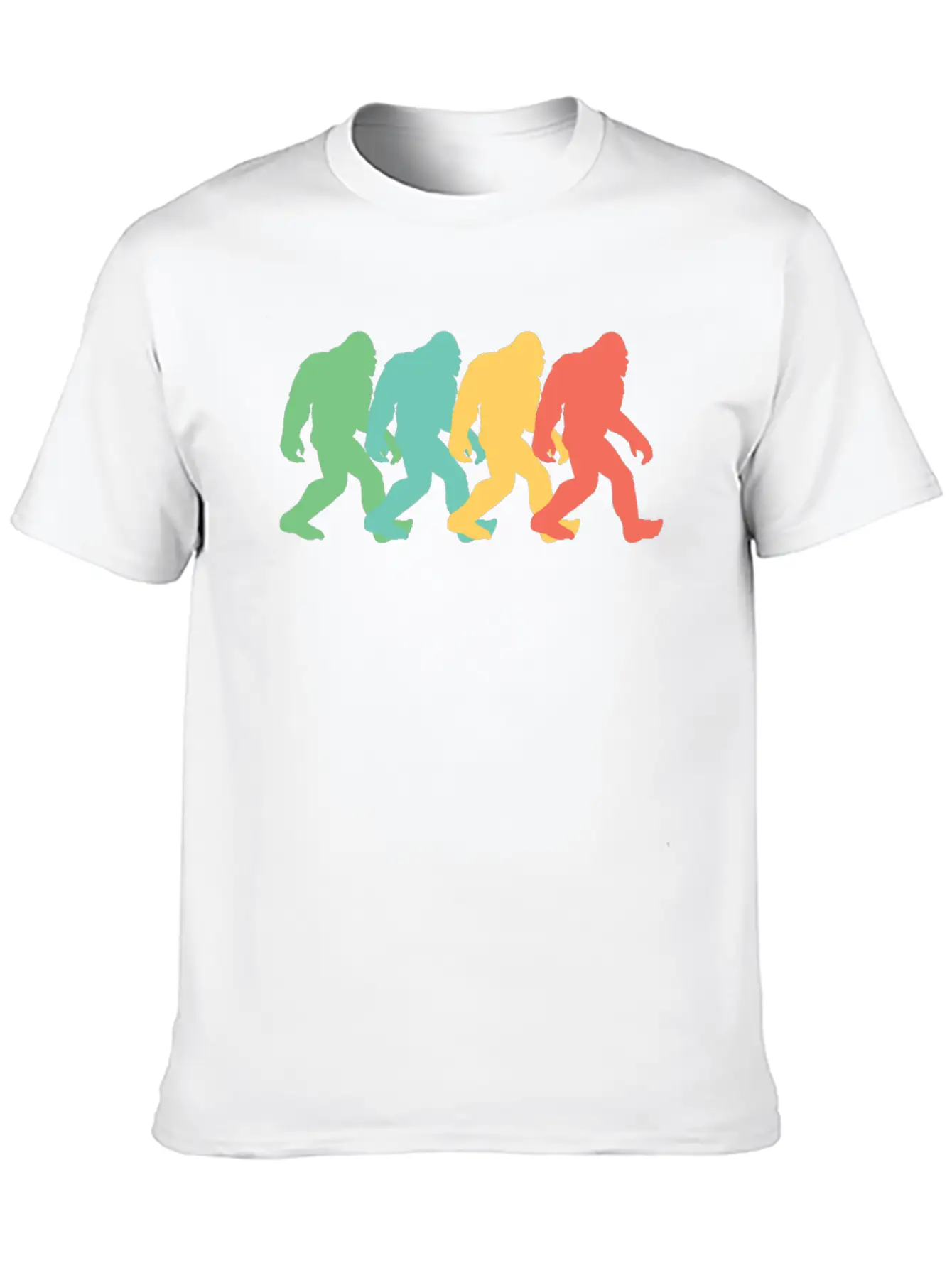Retro Bigfoot Pop Art Essential Cotton Tee For Daily Outfits – Unisex Style