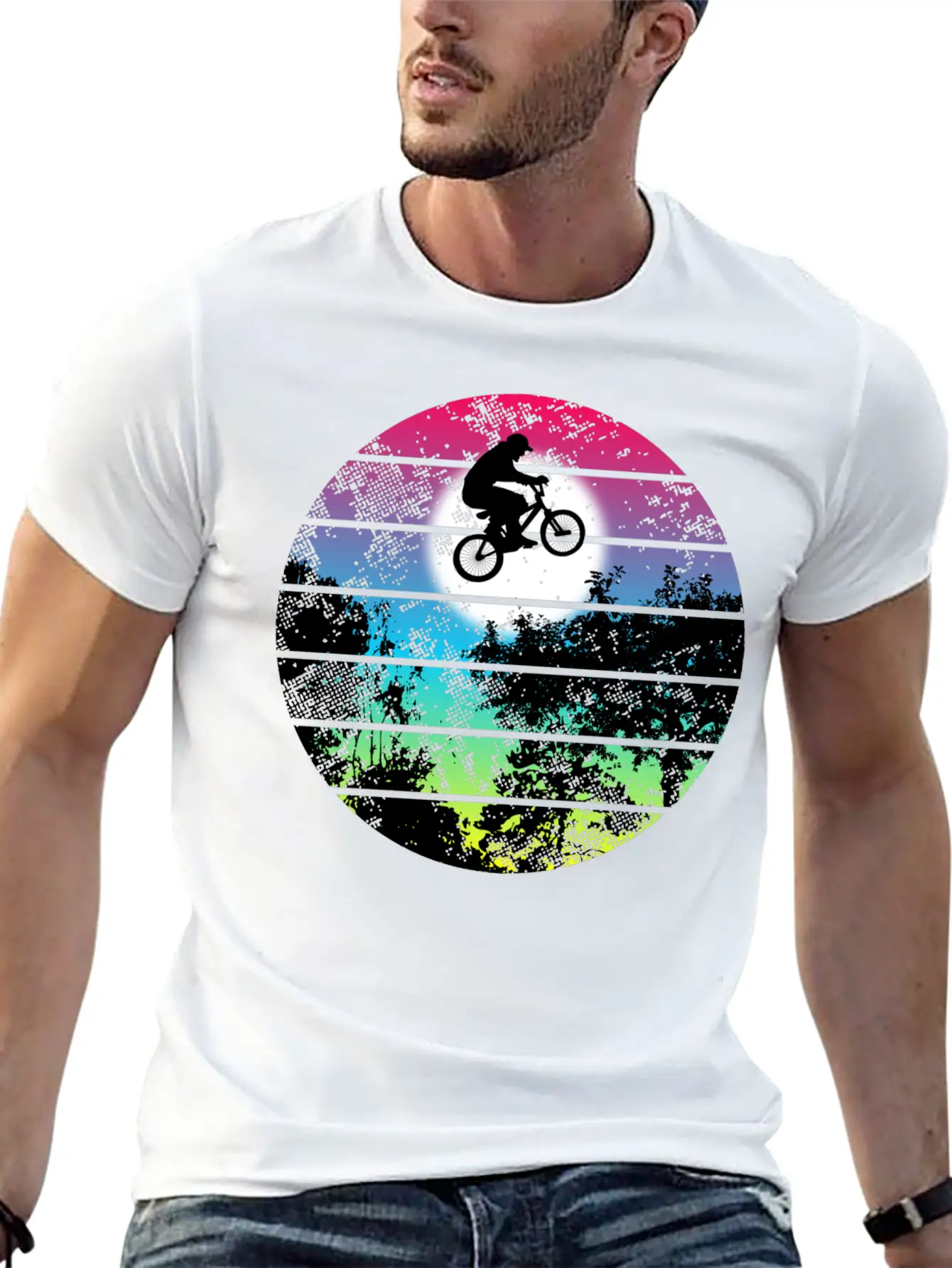Retro BMX Classic Fit Graphic Tee For Daily Comfort – Unisex Cotton Shirt