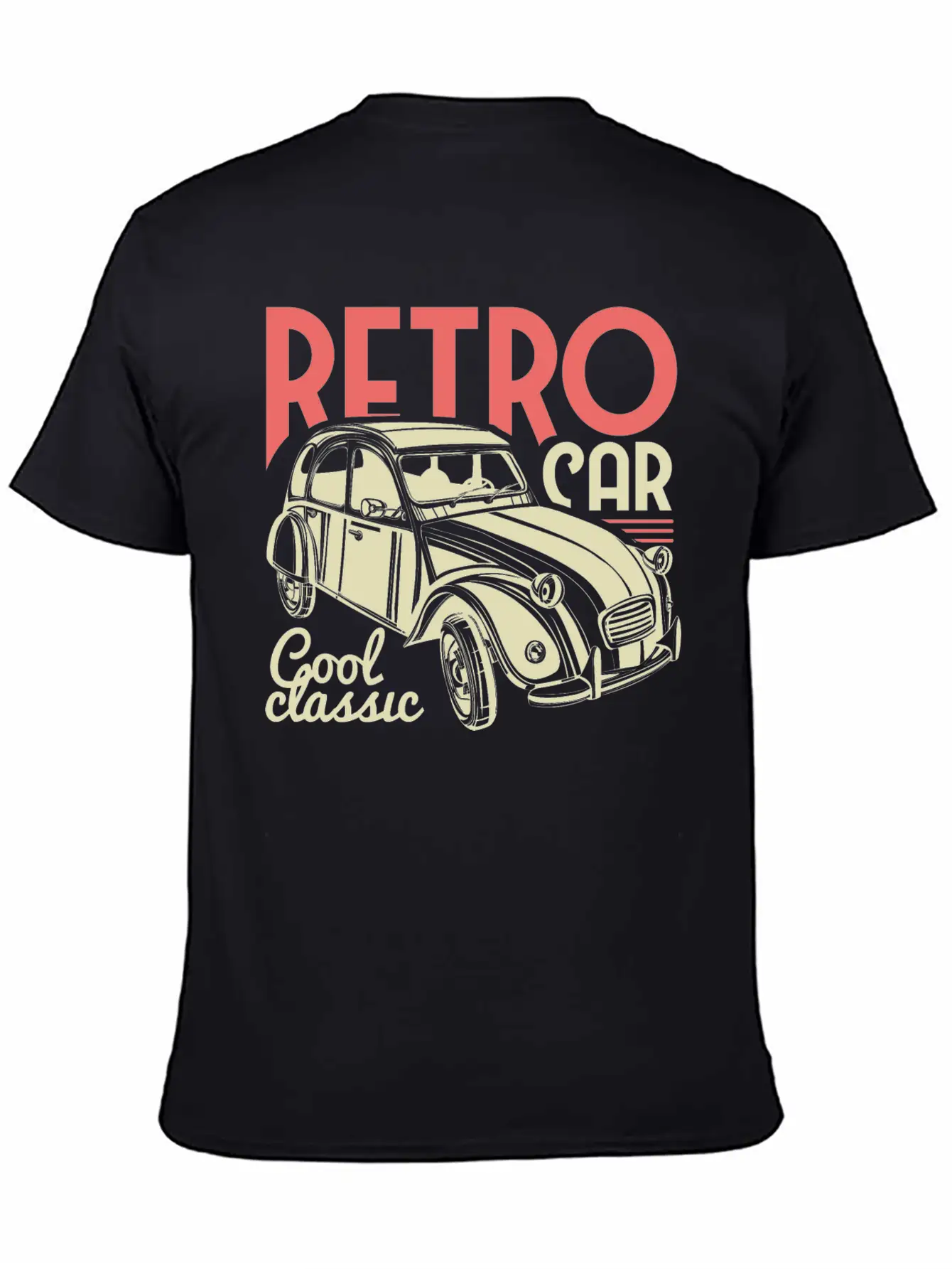Retro Car Cool Classic Basic Graphic T-Shirt – Daily Comfort In Soft Cotton