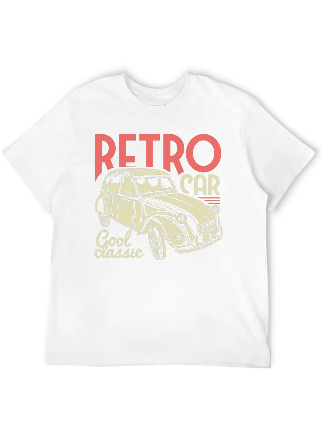 Retro Car Cool Classic Basic Graphic T-Shirt – Daily Comfort In Soft Cotton