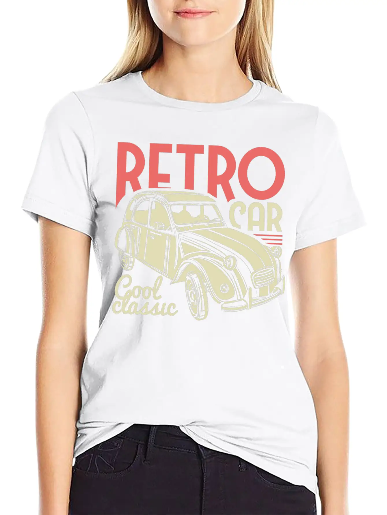 Retro Car Cool Classic Basic Graphic T-Shirt – Daily Comfort In Soft Cotton
