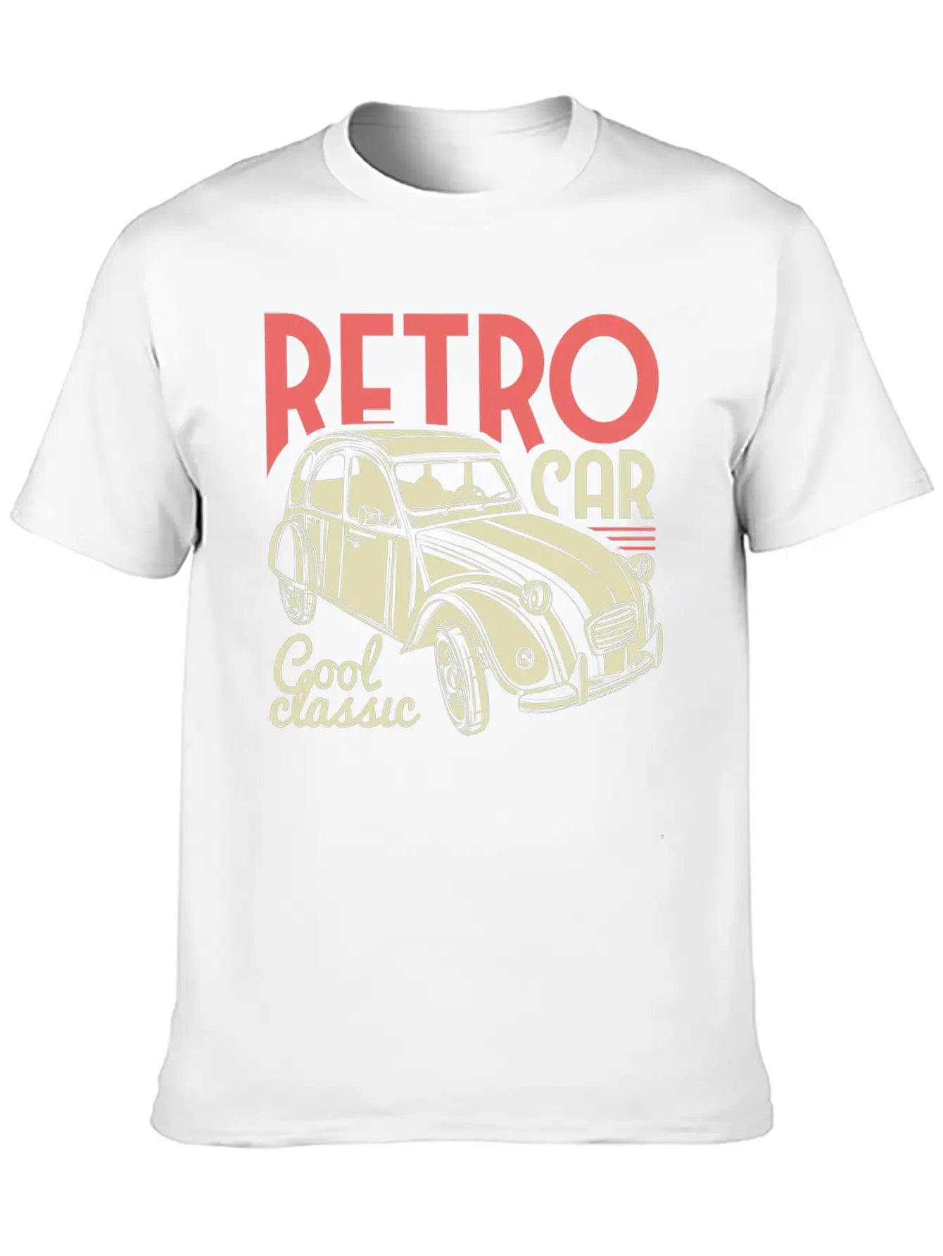 Retro Car Cool Classic Basic Graphic T-Shirt – Daily Comfort In Soft Cotton