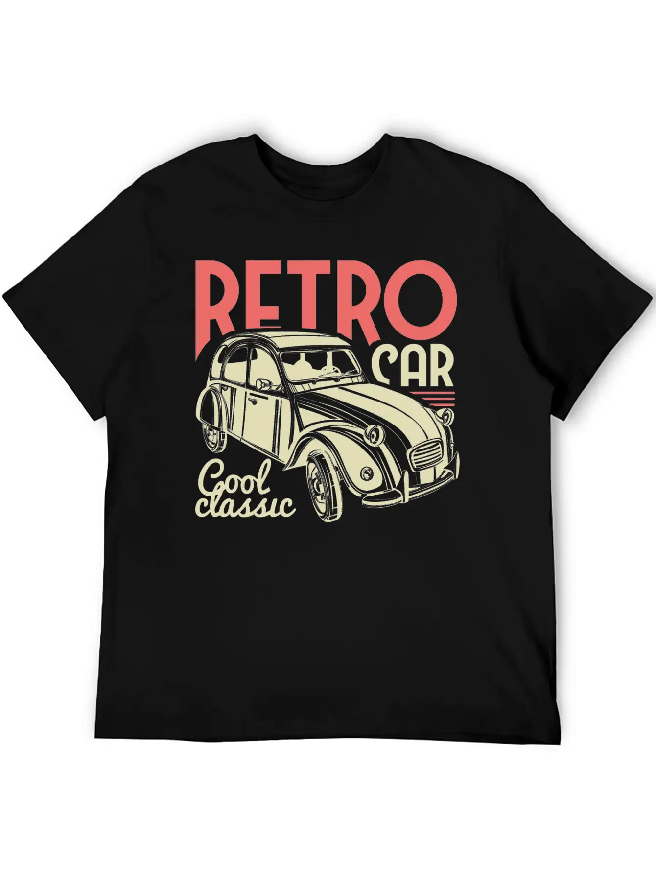 Retro Car Cool Classic Basic Graphic T-Shirt – Daily Comfort In Soft Cotton